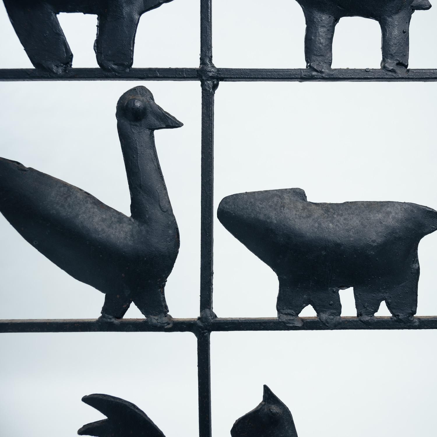 Wrought Iron  Animal Screen Room Divider Wrought Iron , 1950s photo Home Decor