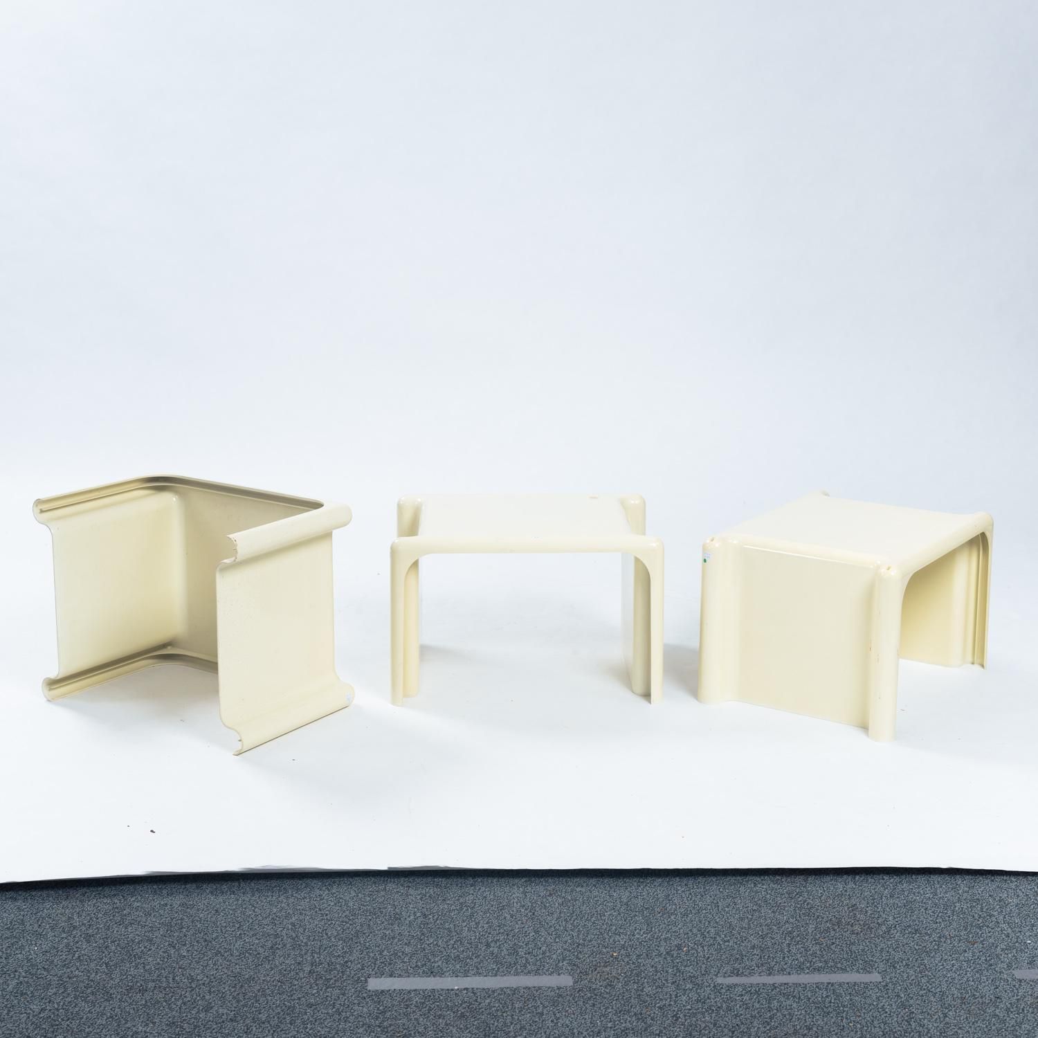 Giotto Stoppino Elco Scorze, 1970s Scagno Stacking Coffee Tables, Set Of 3 photo vinterior
