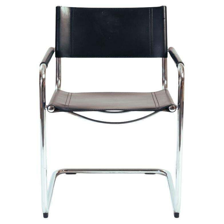 Mg5 S34 Bauhaus Mart Stam, Marcel Breuer Cantilever Black Leather Chair photo furniture