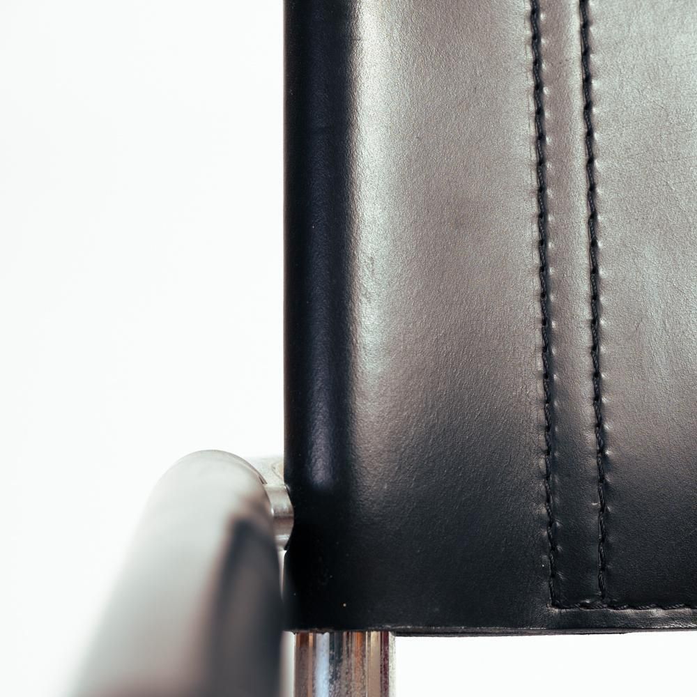 photo buy Mg5 S34 Bauhaus Mart Stam, Marcel Breuer Cantilever Black Leather Chair