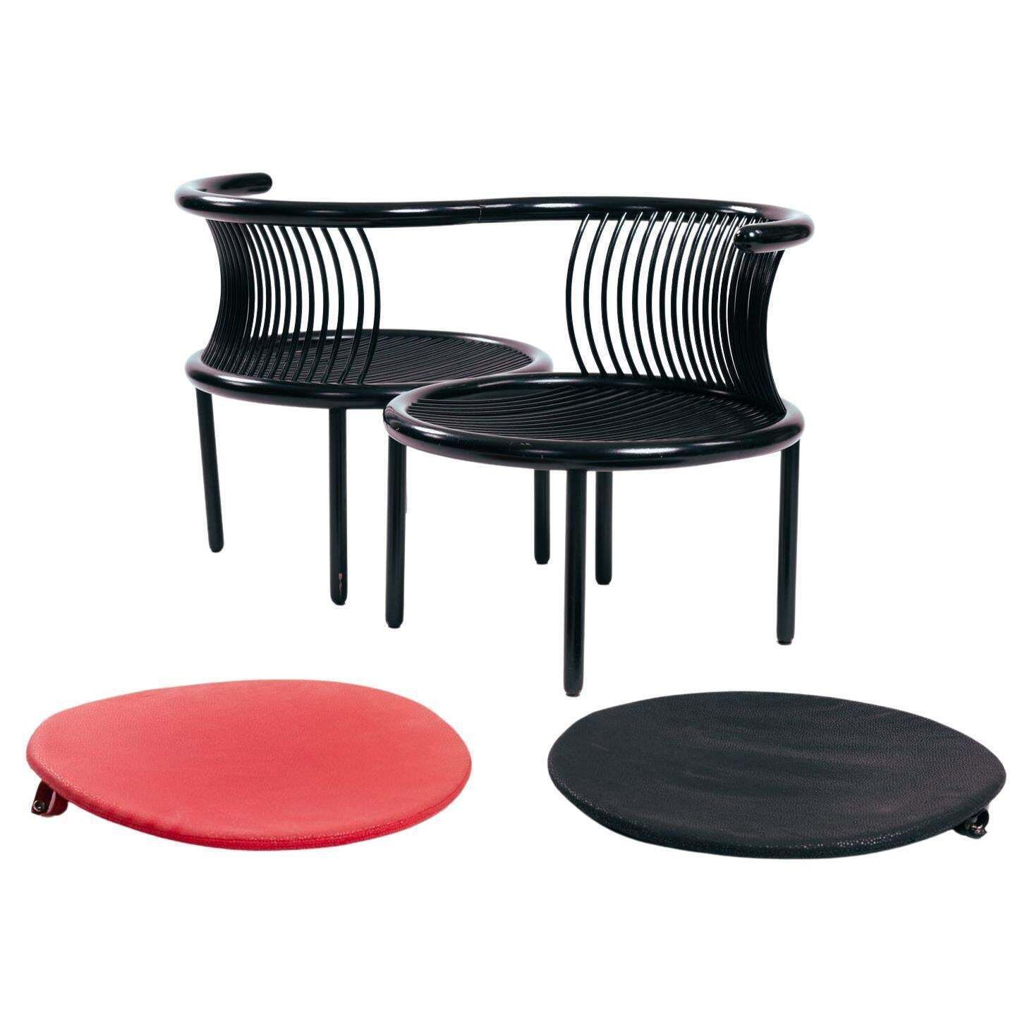 Collectors Item Tete A Tete Bentwood Chair By Herbert Ohl For Lubke,  1980s