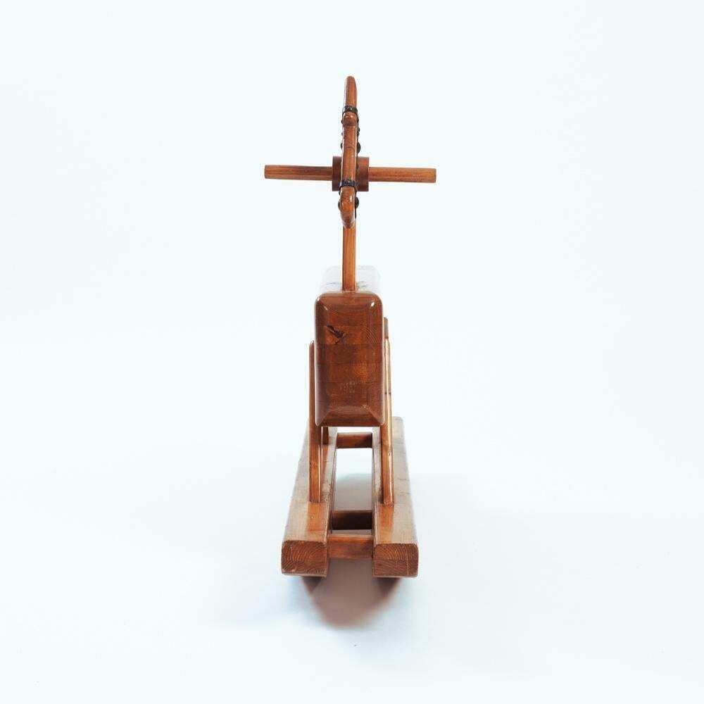 Midcentury Pinewood Rocking Horse, 1970s photo buy