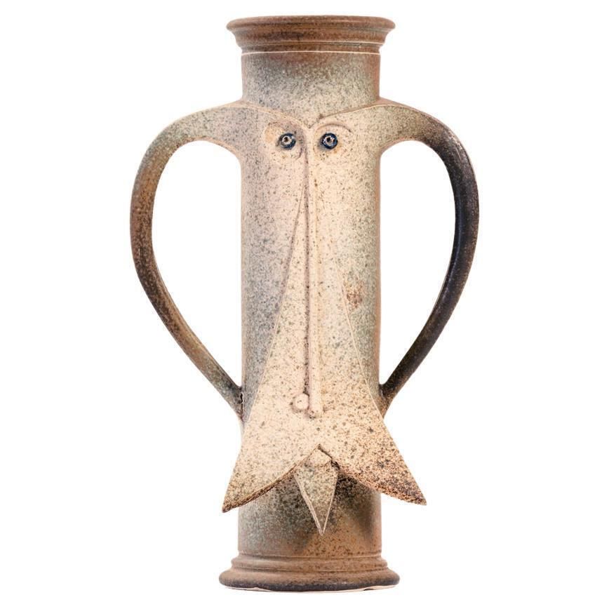 Brutalist Dutch Ceramic Rob Den Tonkelaar Vase, 1960s