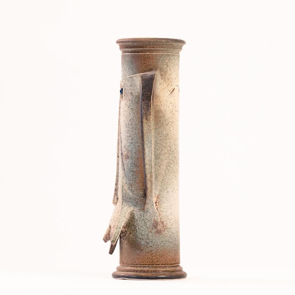 Brutalist Dutch Ceramic Rob Den Tonkelaar Vase, 1960s photo for sale