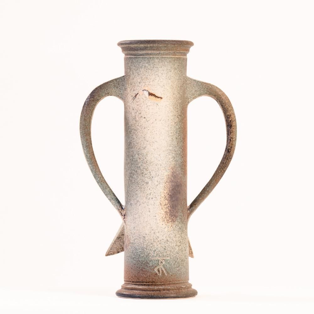 Brutalist Dutch Ceramic Rob Den Tonkelaar Vase, 1960s photo vintage