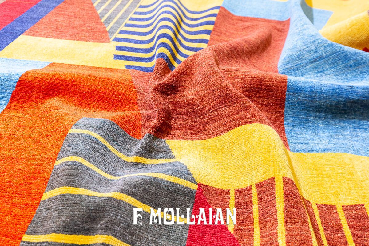 Modern Rug Harlequin Design Yadan photo vintage