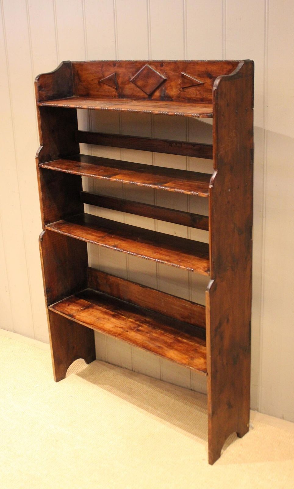 photo for sale Rustic Deal Wood Open Bookcase