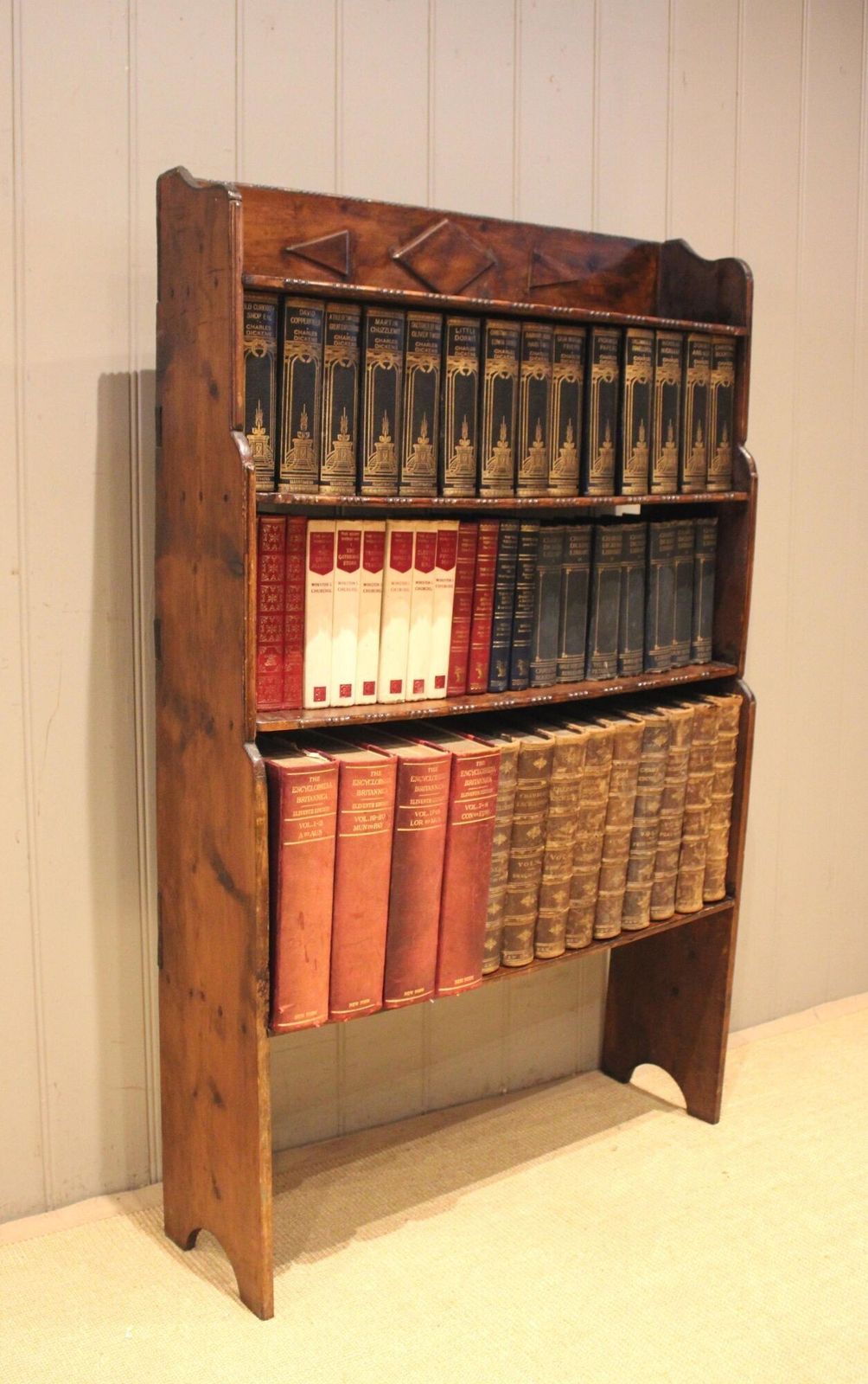 Furniture Rustic Deal Wood Open Bookcase photo