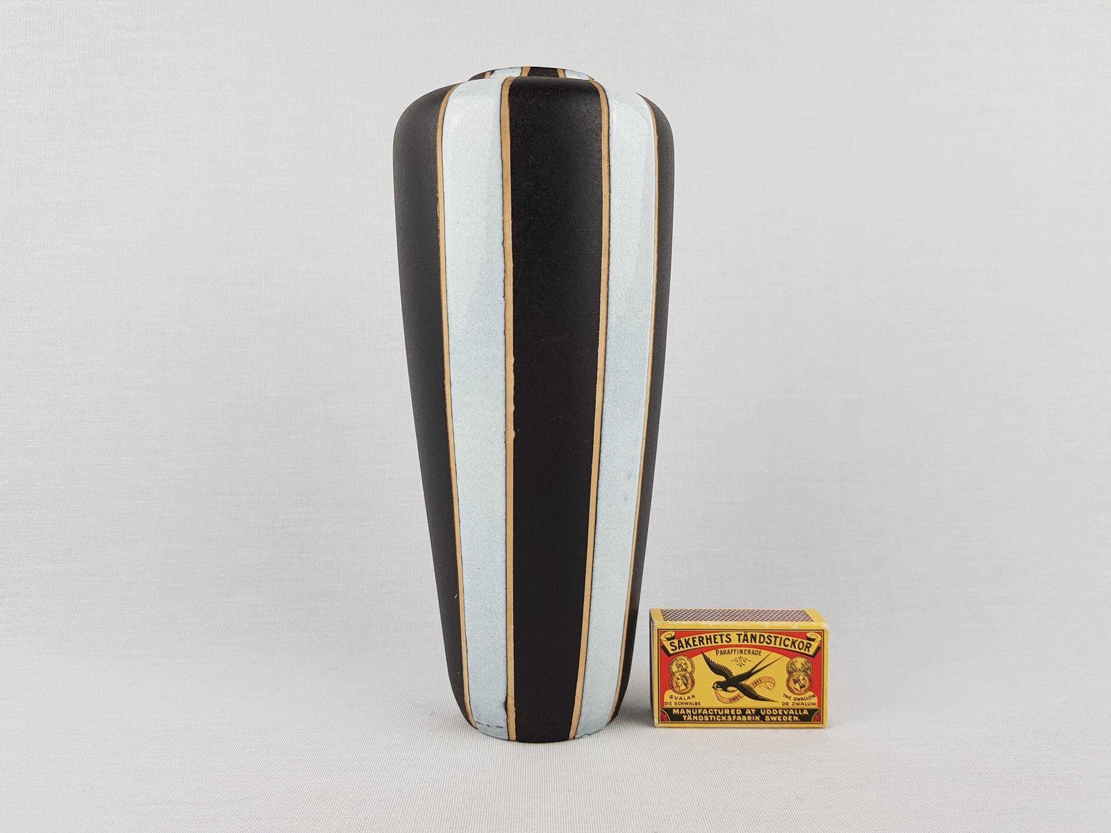Rare Ruscha Keramik Vase – “Pinguin” Decor By Hanns Welling, 1958 – Mid Century Modern West German Pottery photo furniture
