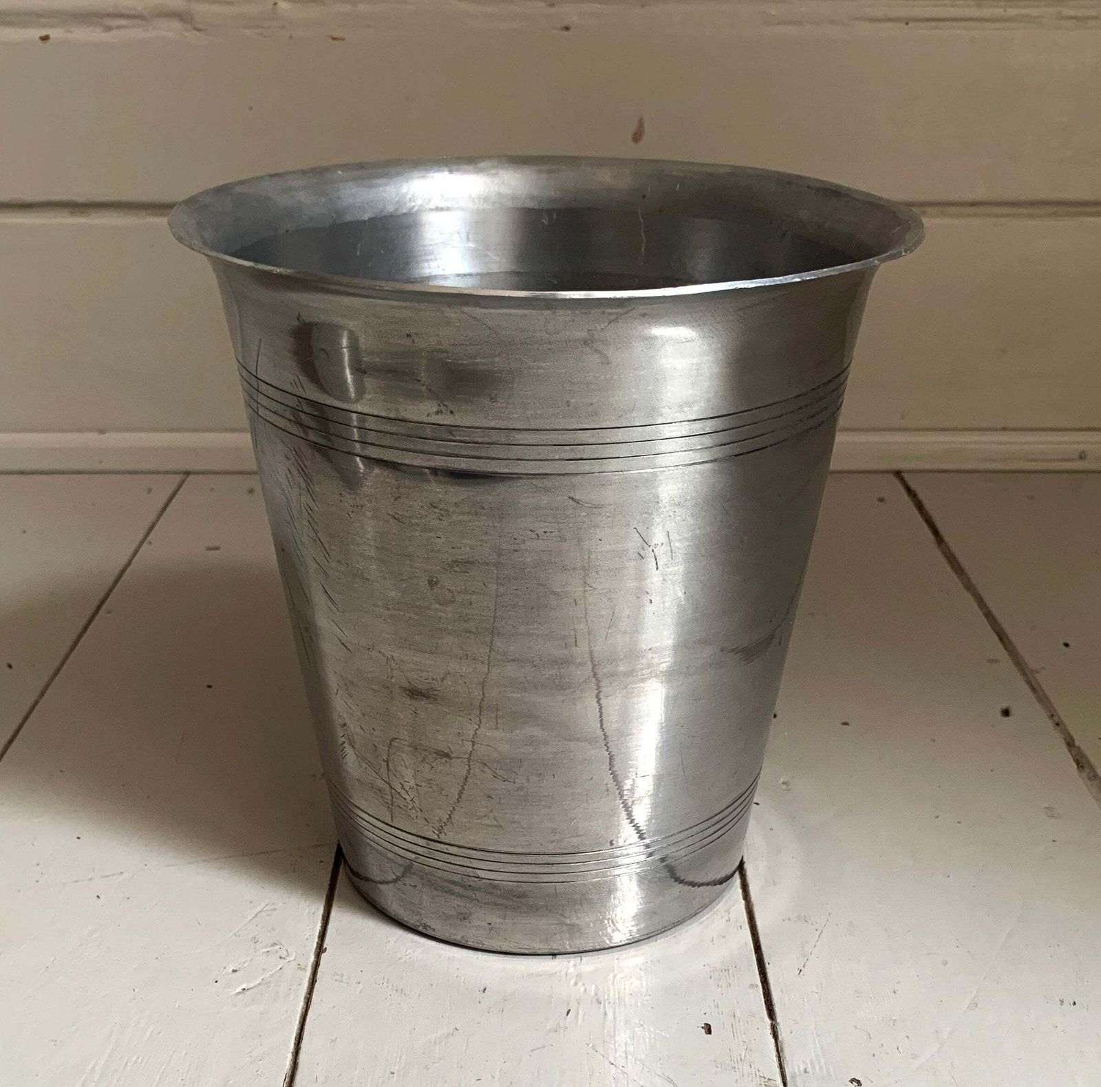 Vintage French Canard Duchene Champagne Aluminium Ice Bucket photo for sale