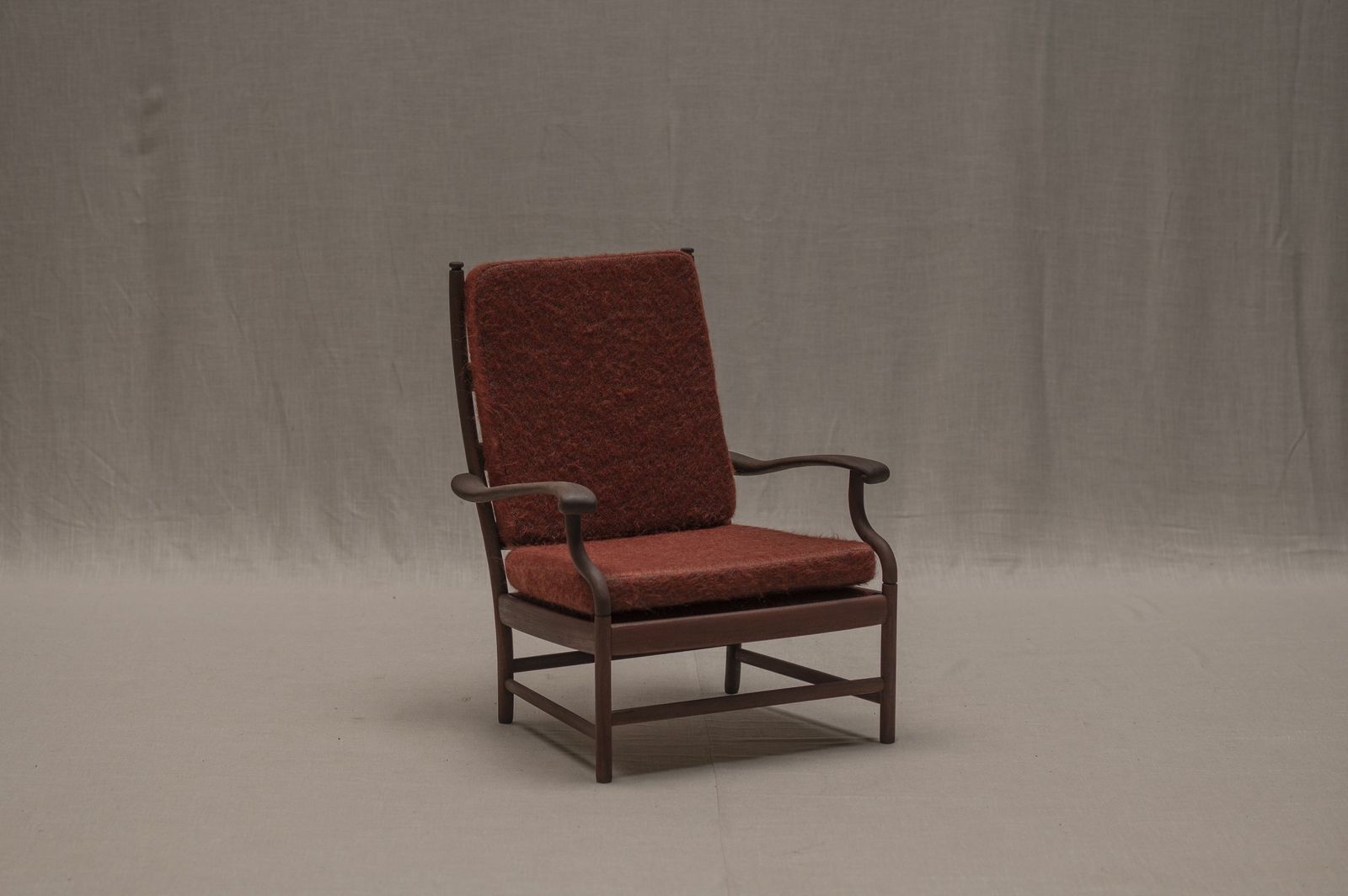 Rare Chinese Inspired Danish Easy Chair, 1960s