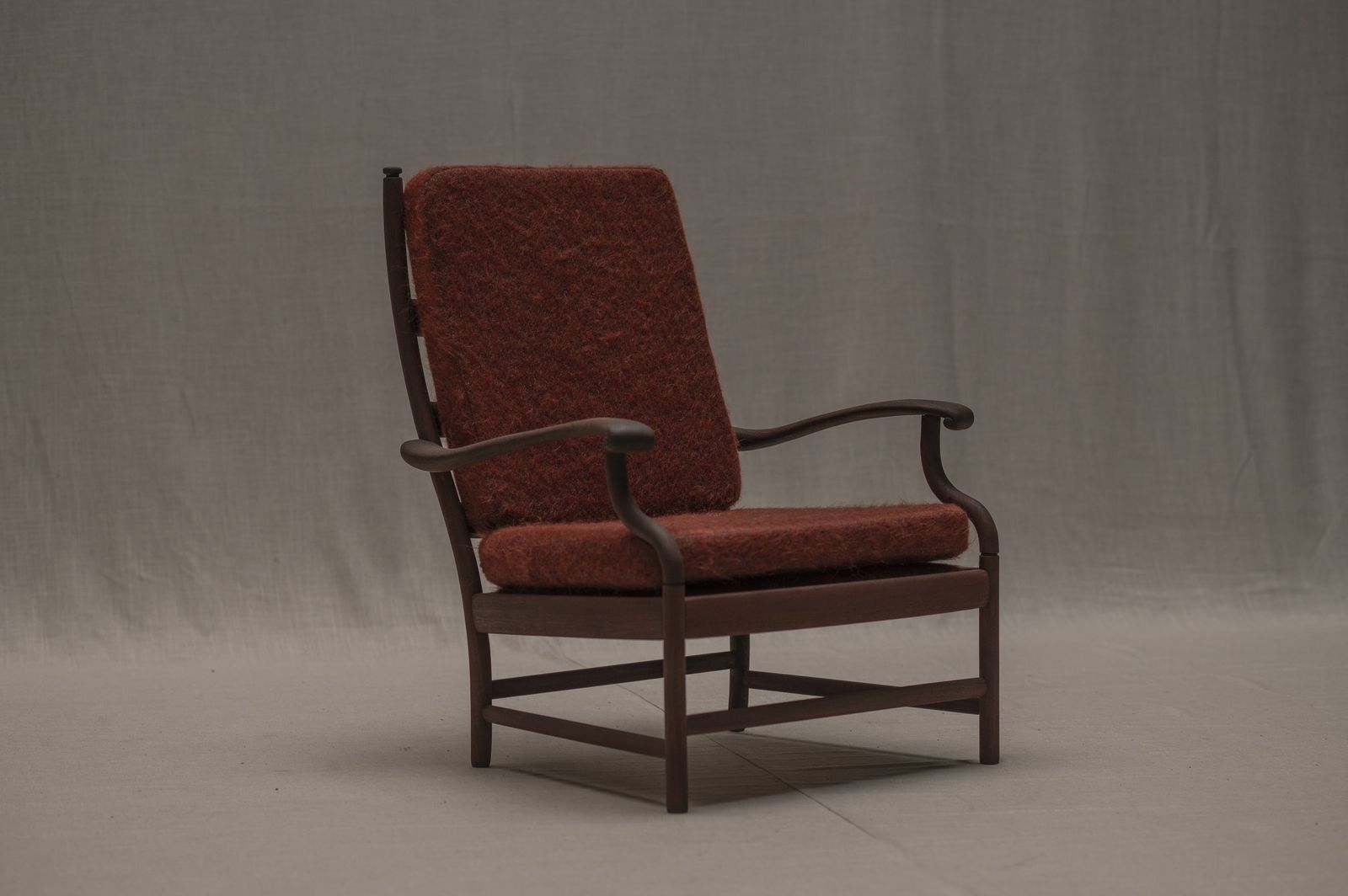 Rare Chinese Inspired Danish Easy Chair, 1960s photo Furniture