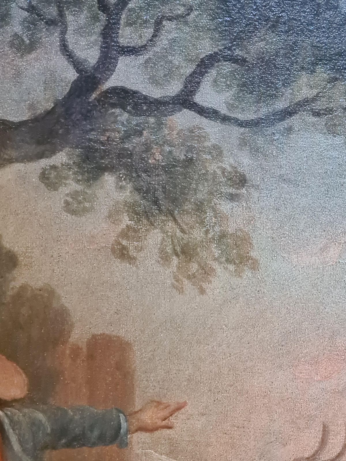 Art Rococo Pastoral Landscape, Figures, Oxen And Sheep Circle Of Saverio Della Gatta photo