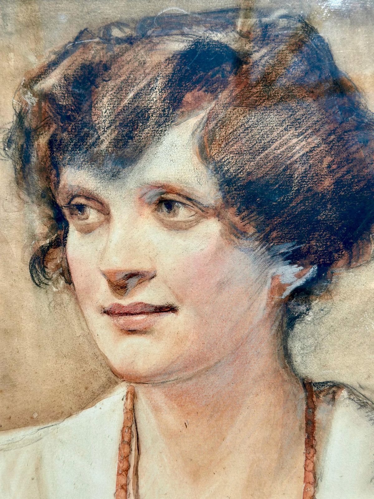 Hamish Paterson Watercolour Of A Beautiful Young Woman Dated And Signed 1920 photo for sale