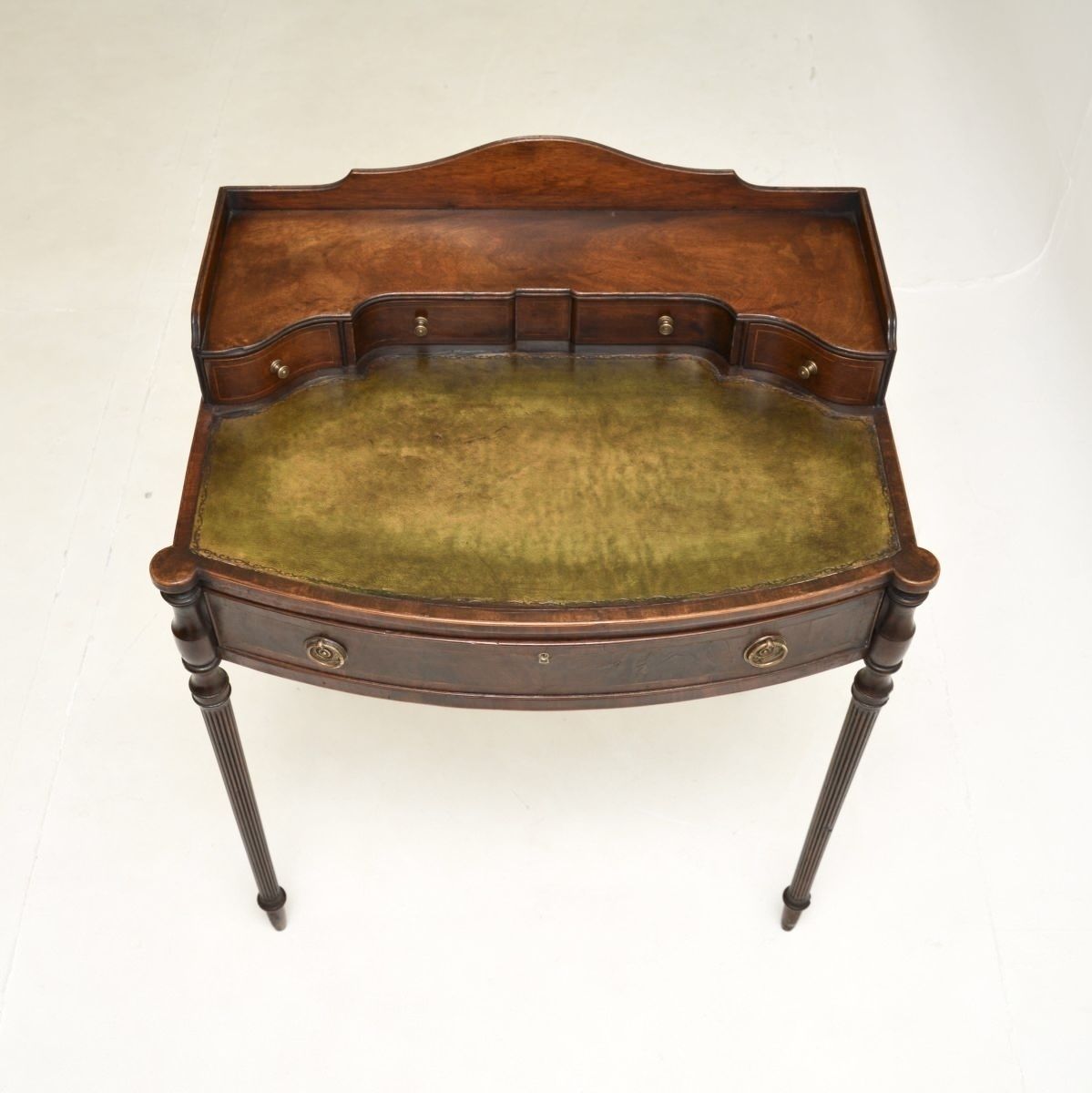 Antique Inlaid Mahogany Sheraton Style Escritoire Desk photo for sale