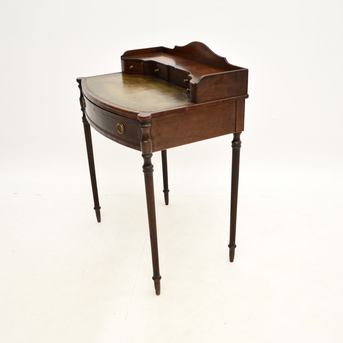 Antique Inlaid Mahogany Sheraton Style Escritoire Desk photo buy