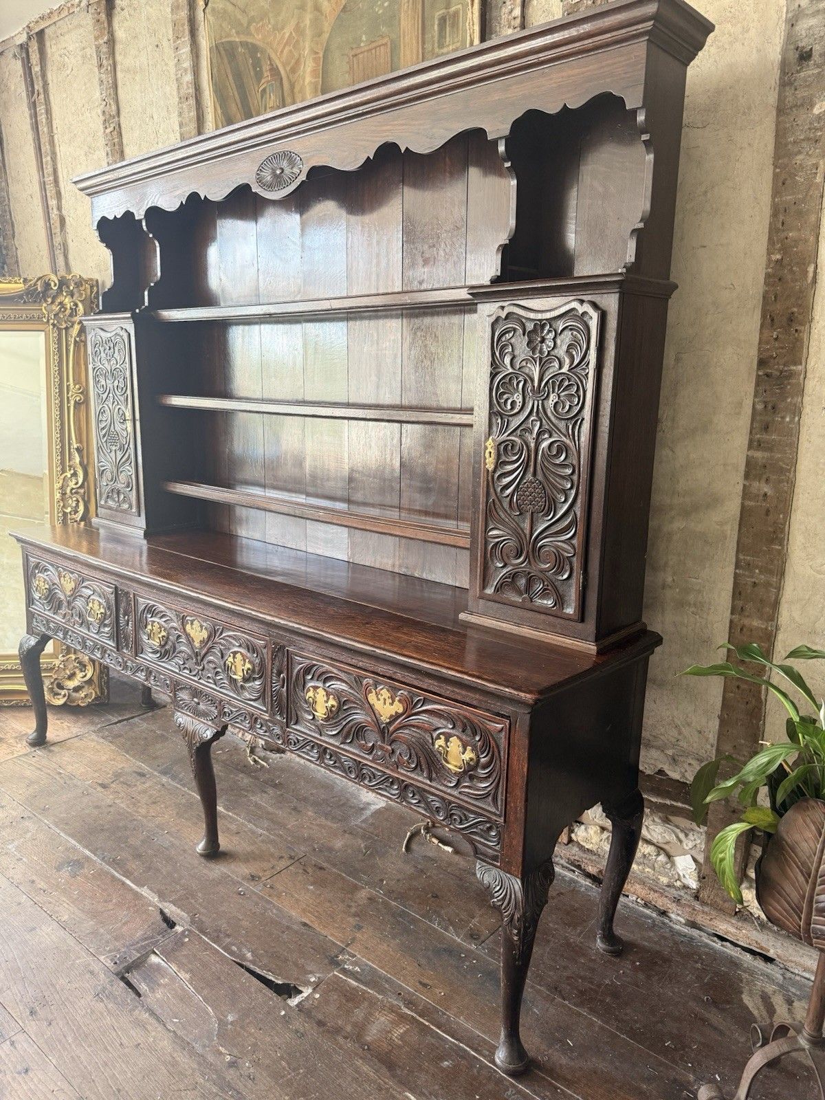 Fine Quality Important Rare Antique Oak Welsh Dresser Sideboard Stamped Rg photo 3499.0