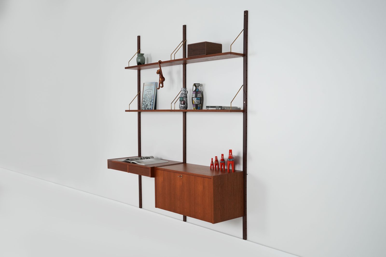 Teak System Bookcase Ps System, Danish Design, 1960s, Designer: Preben Sorensen, Production: Randers Møbelfabrik photo 2699.0