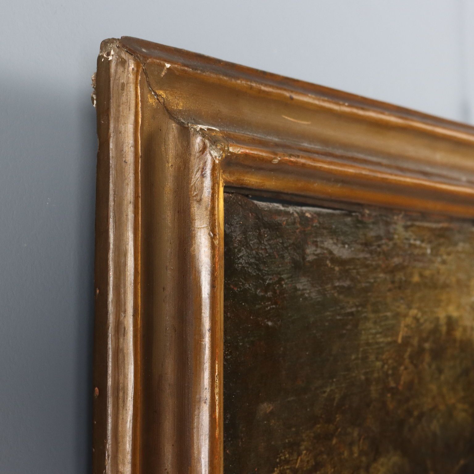 photo furniture Landscape With Shepherd And Sheep Oil On Canvas XVIII Century