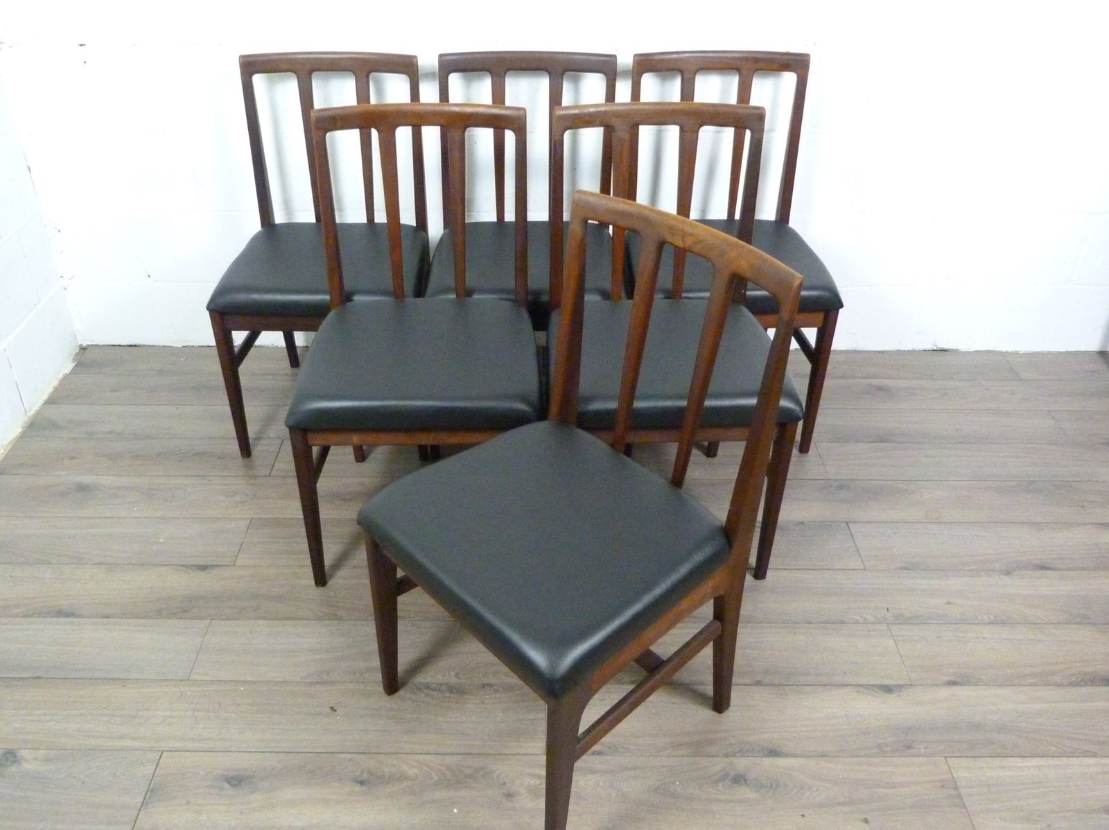 1250.0 Younger Teak Extending Dining Table & Six Chairs photo