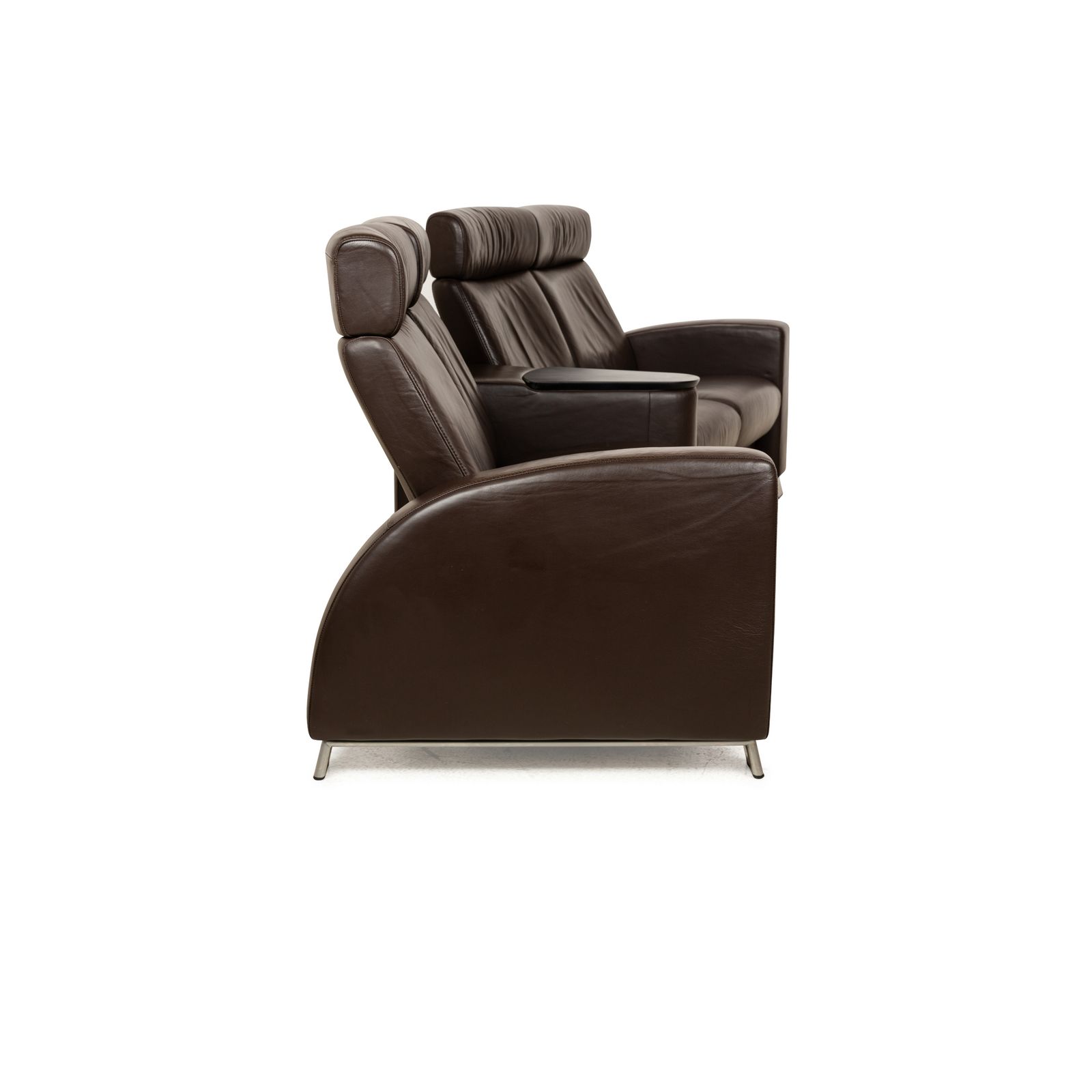 Mobilier Canapé 4 places Stressless Arion en cuir brun foncé, fonction manuelle photo