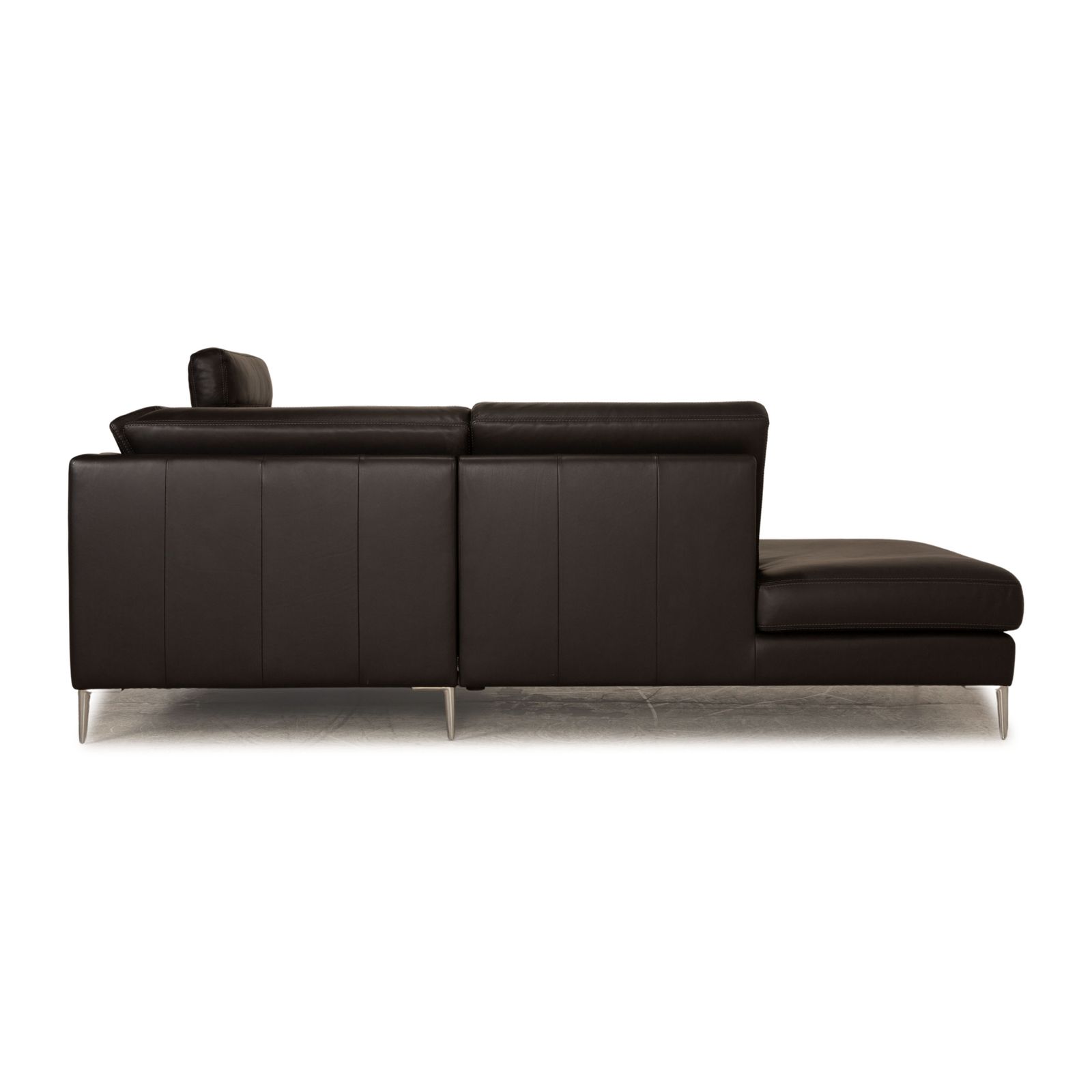 Canapé d'angle Erpo CL 650 en cuir anthracite photo vinterior