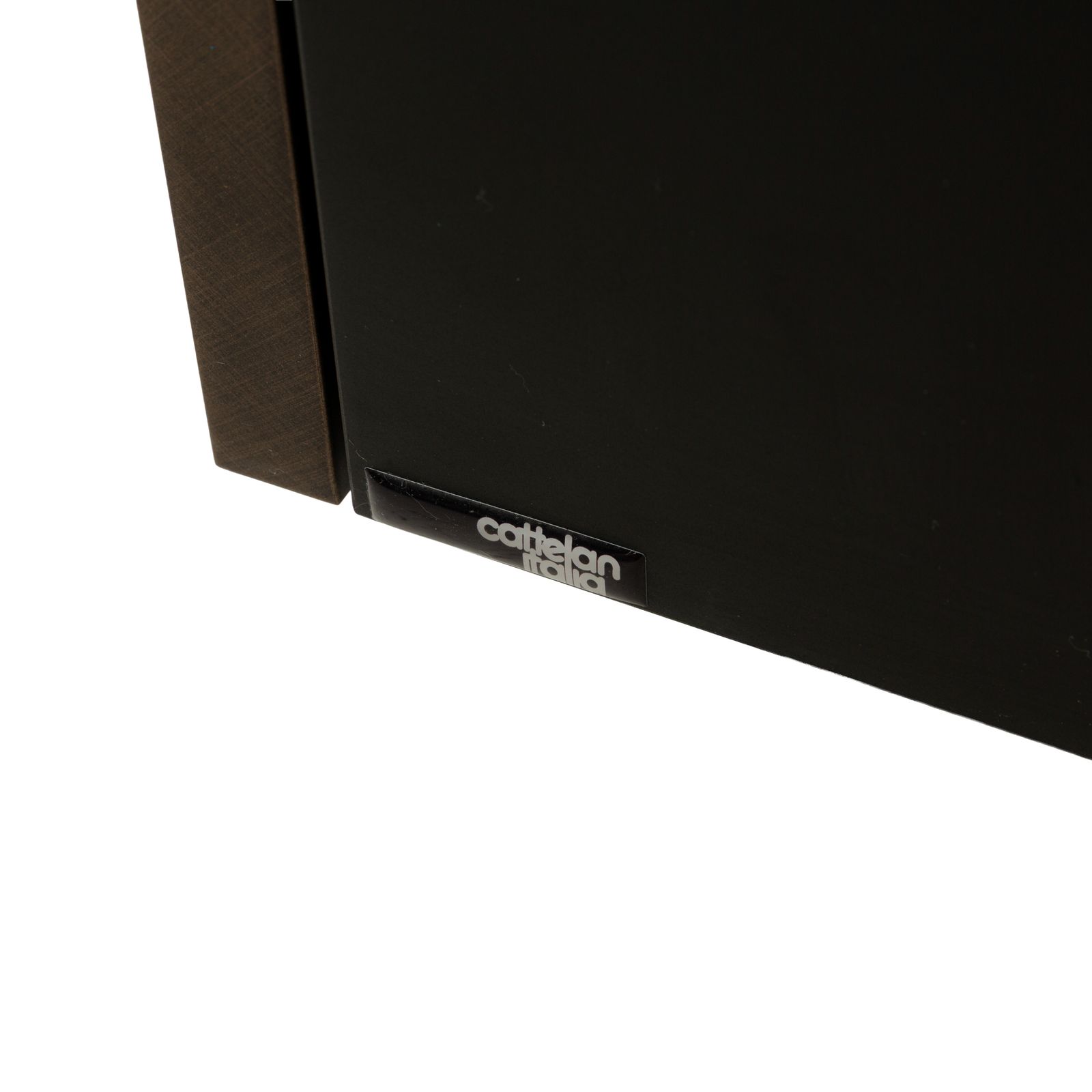 Cattelan Italia Wooden Sideboard Black Brown Leather photo buy