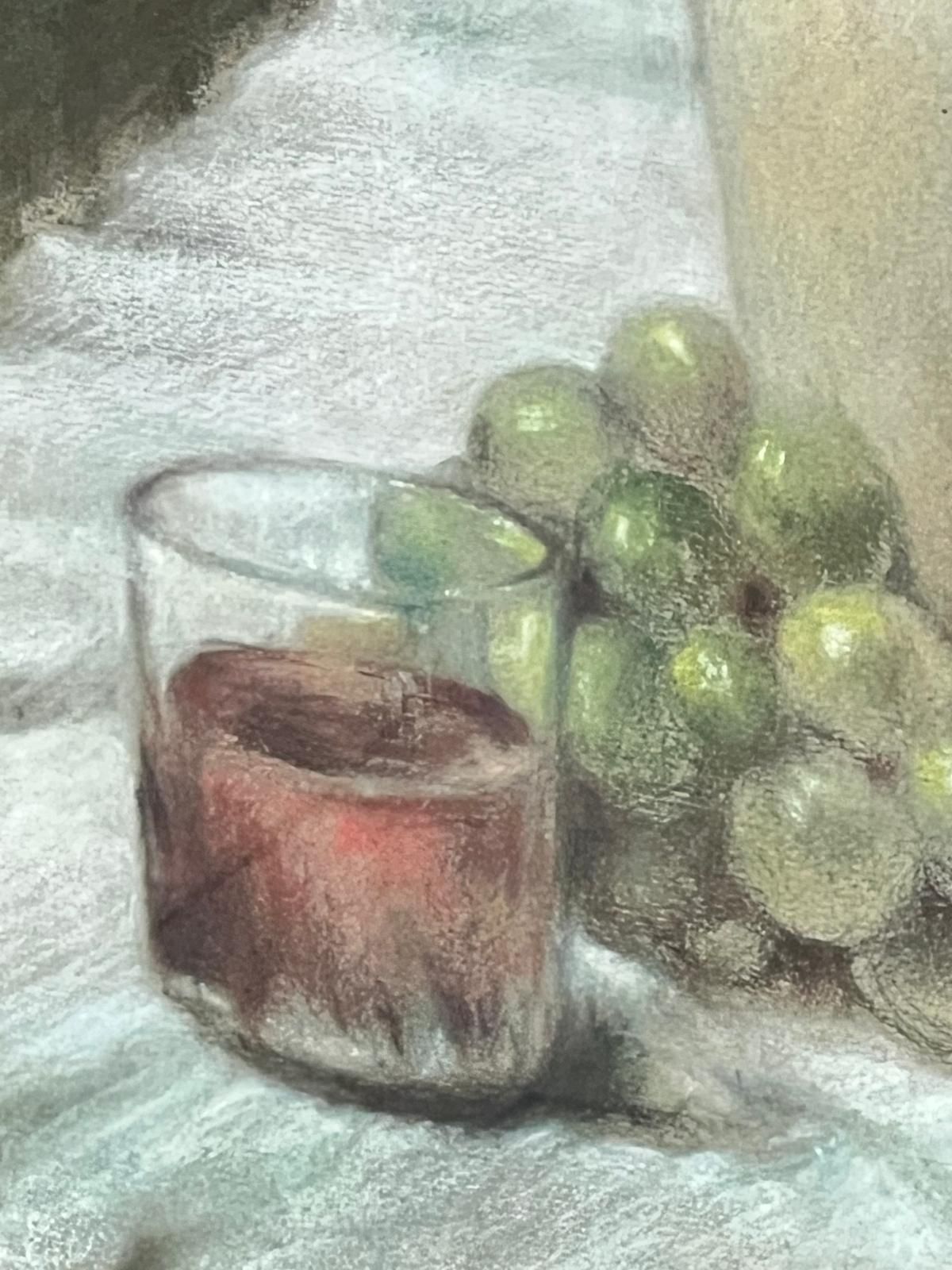 'Refreshements', By Franco Matania, Pastel And Charcoal photo 455.0