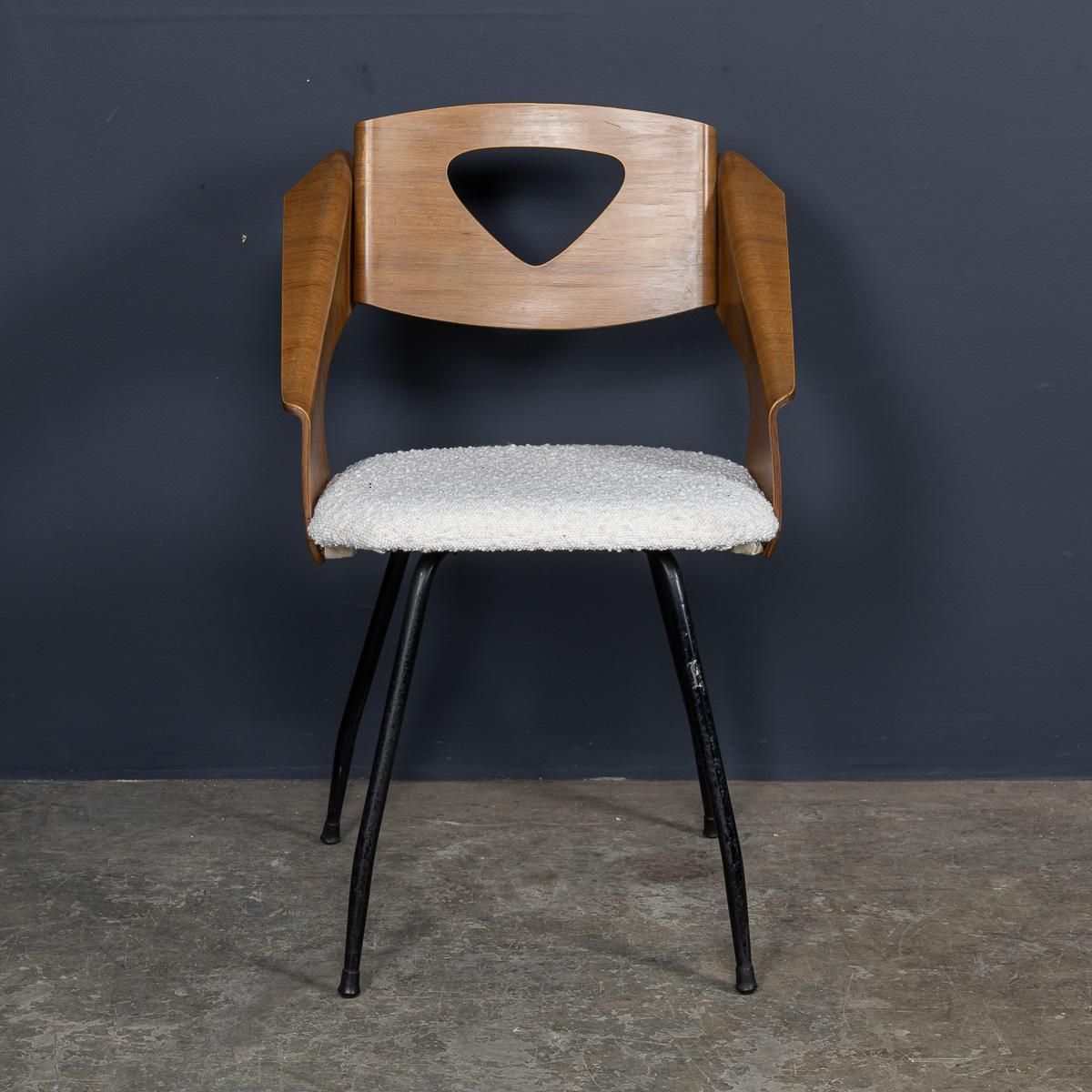 Vintage 20thc Italian Set Of Six Bentwood Dining Chairs By Carlo Ratti C.1950 photo vintage