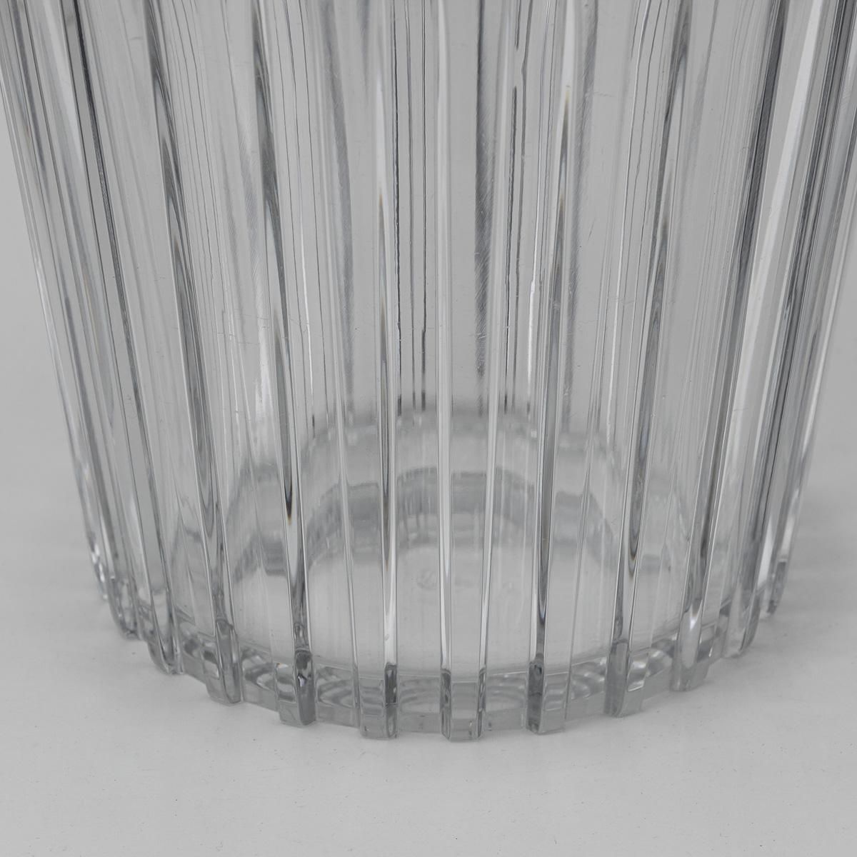 photo for sale Stunning 20th Century French Silver Plated & Baccarat Glass Wine Cooler C.1960