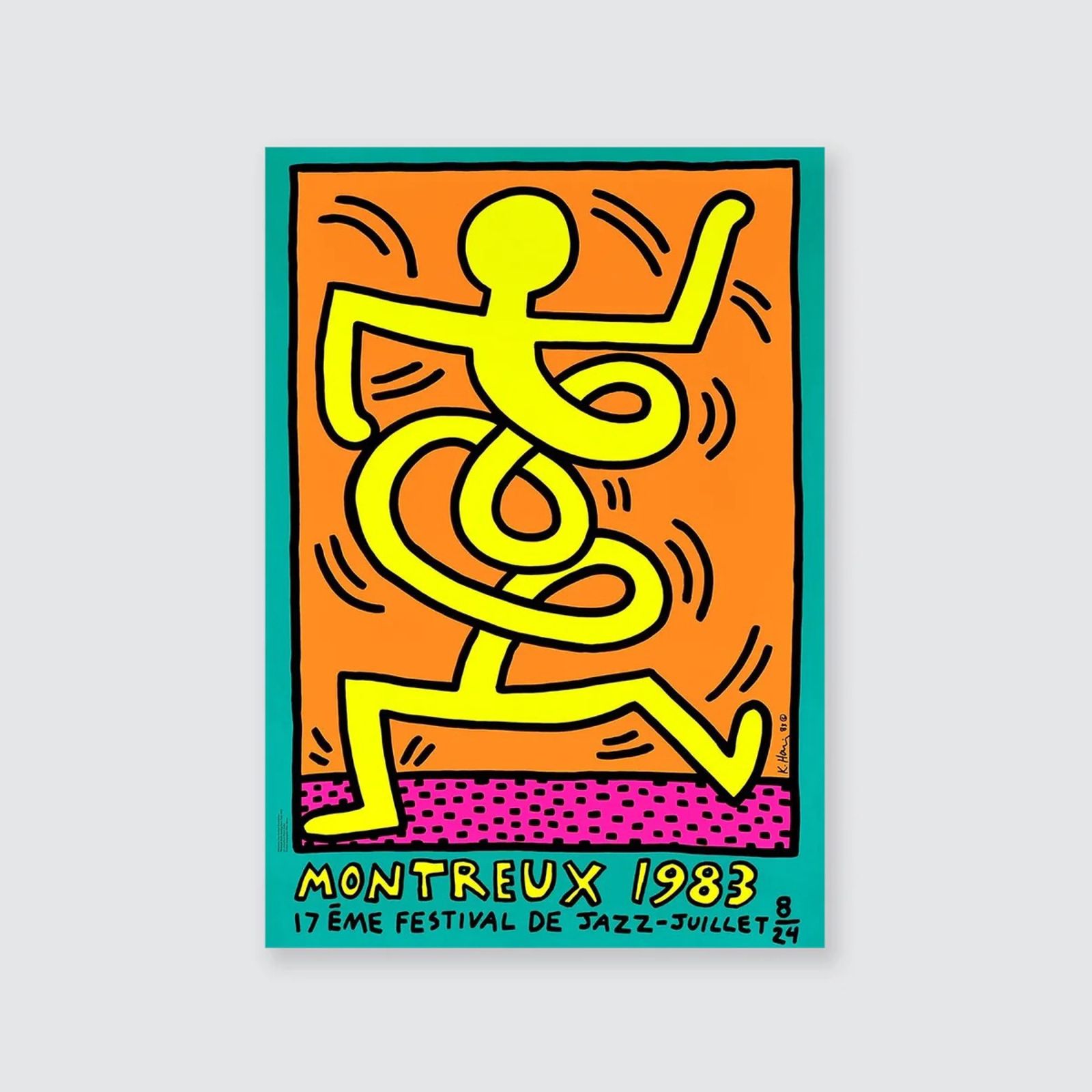 Keith Haring, Montreux Jazz Festival, 1983 (Set Of Three) photo for sale
