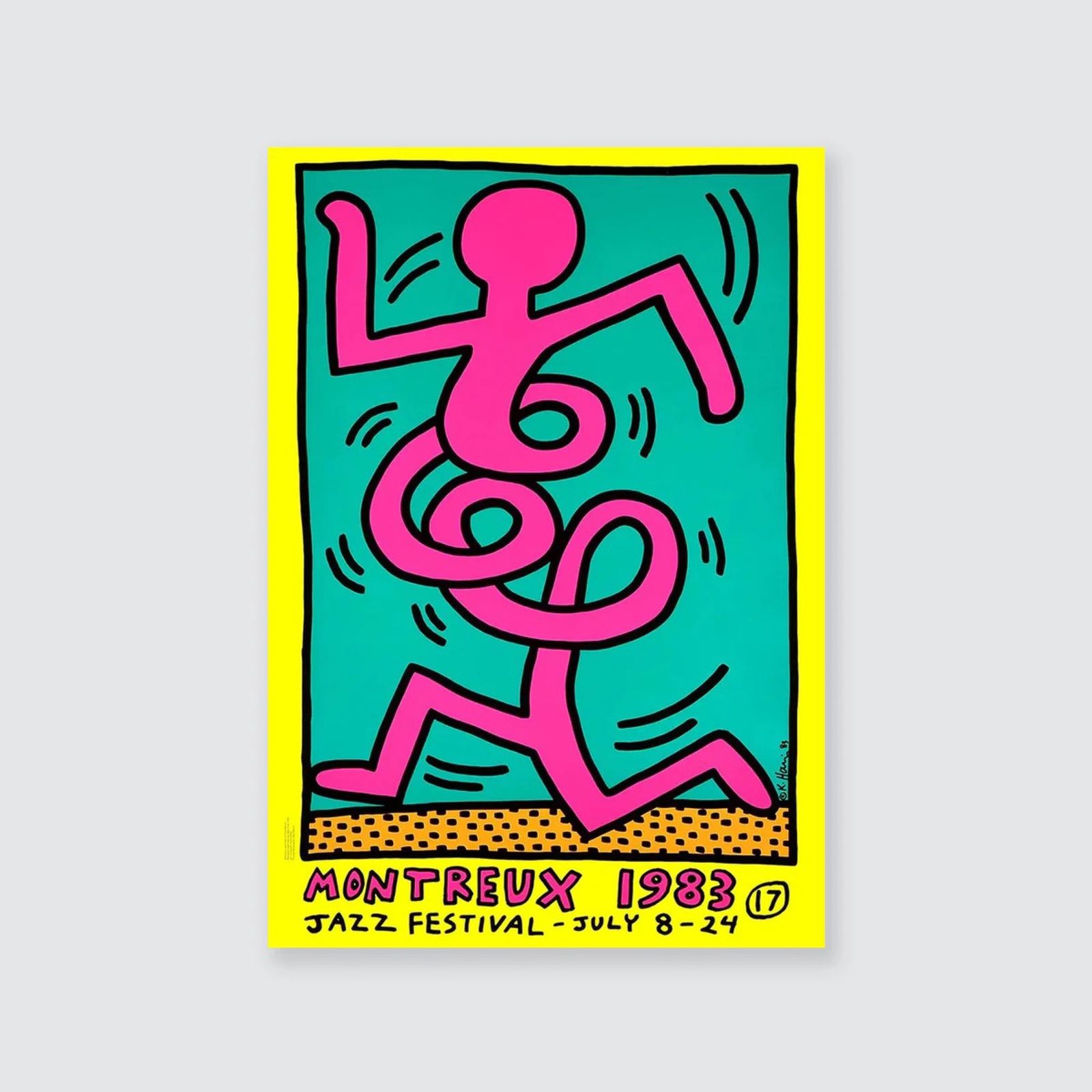 Keith Haring, Montreux Jazz Festival, 1983 (Set Of Three) photo Art