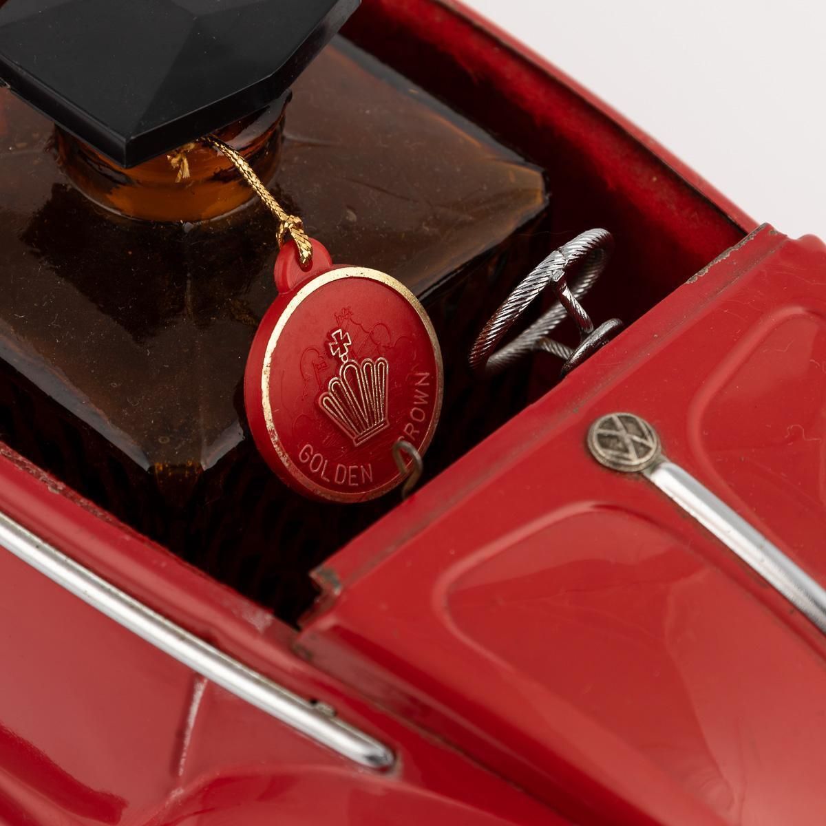 photo vinterior 20thc Novelty Volkswagen Beetle Model With Hidden Decanter & Shot Glasses C.1950