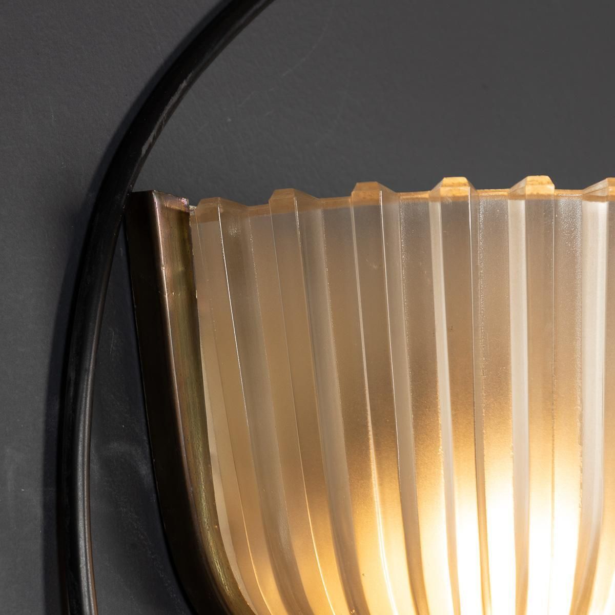 20thc Set Of Four Murano Opaque Glass Wall Sconces, Archimede Seguso C.1940 photo vinterior