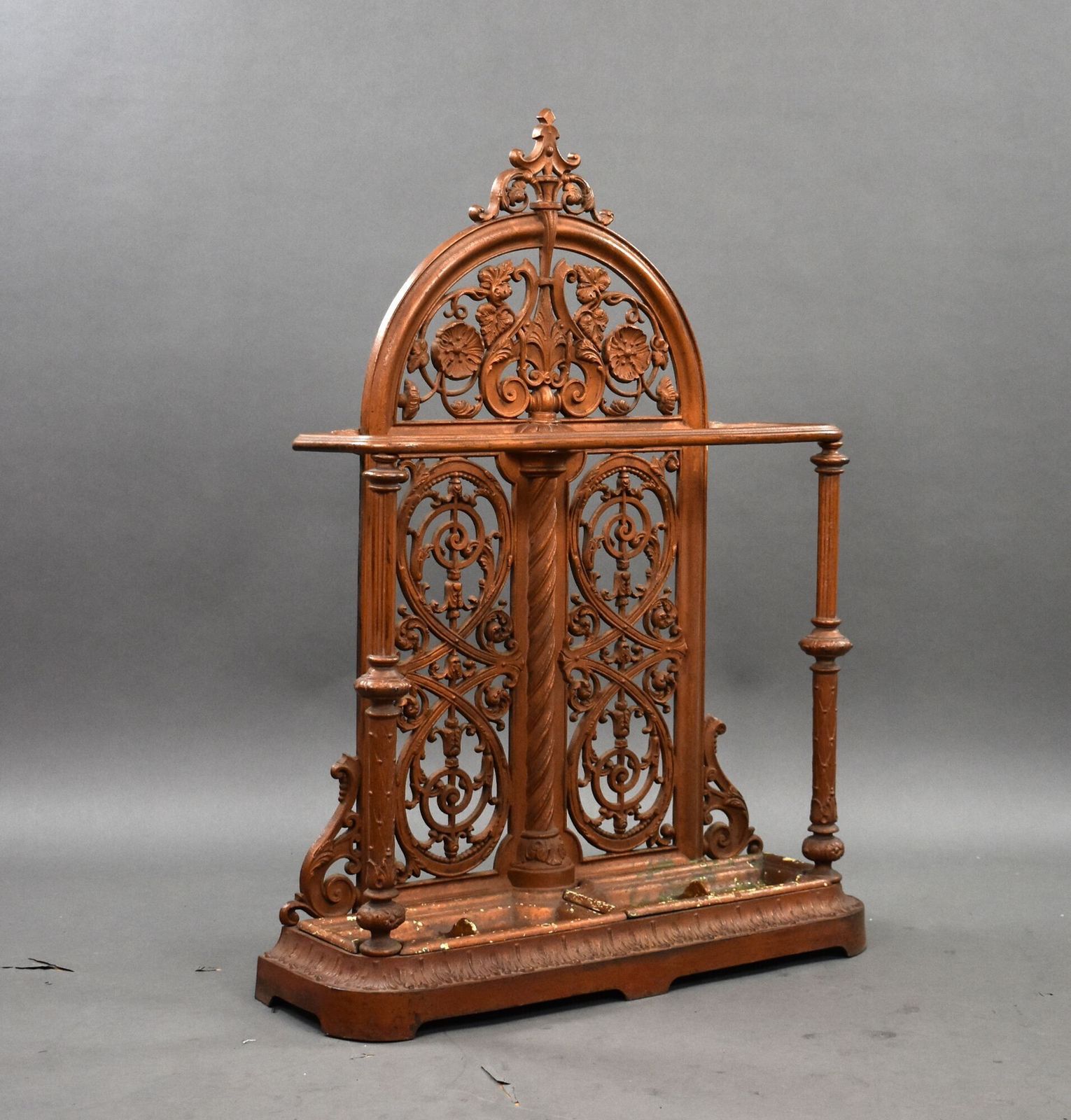 Victorian Cast Iron Stick Stand By Falkirk Foundry (C.1880)