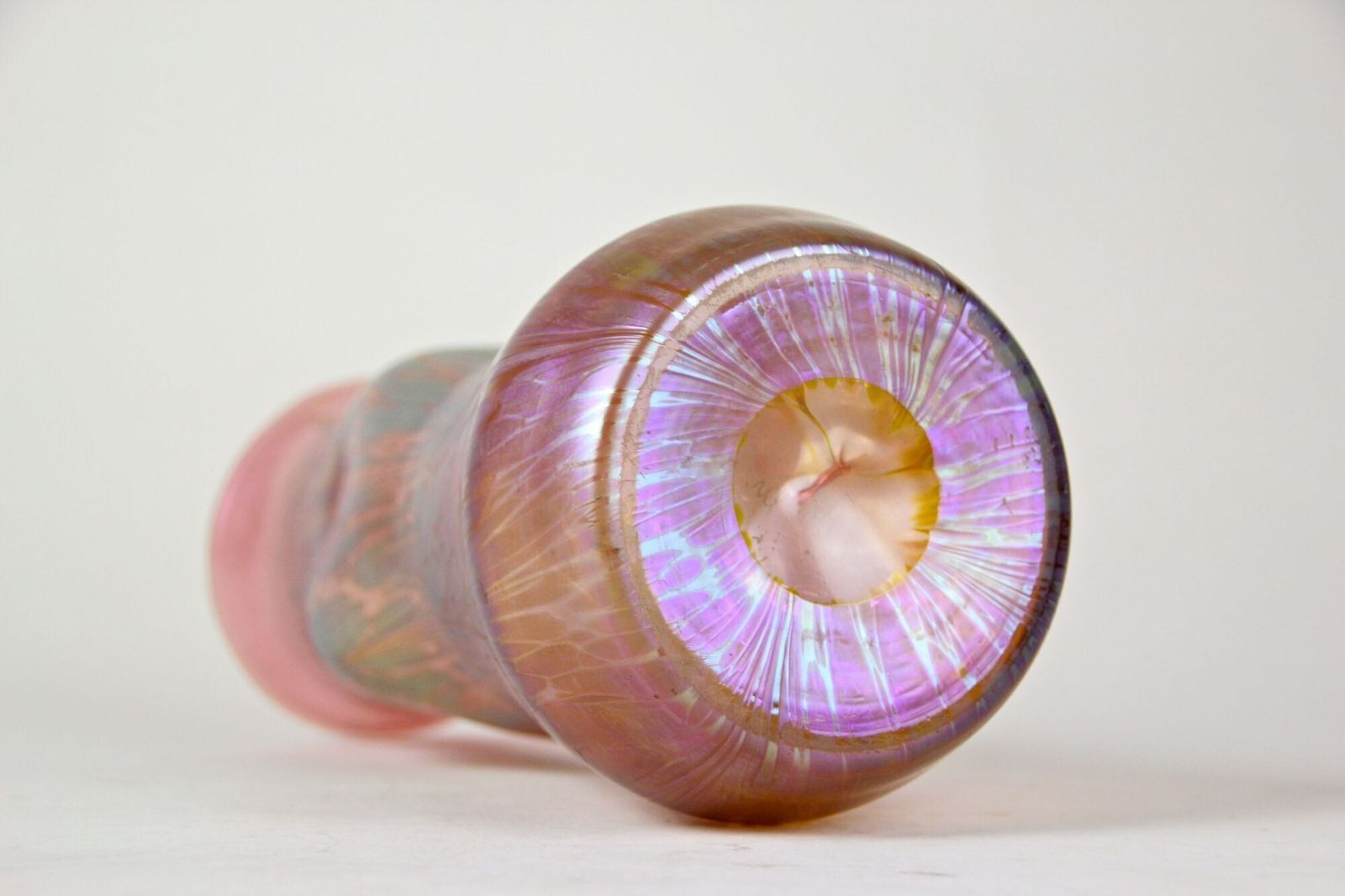 Art Nouveau Glass Vase By Loetz Witwe   Decor Medici Pink Iridescent, Cz, 1902 photo buy