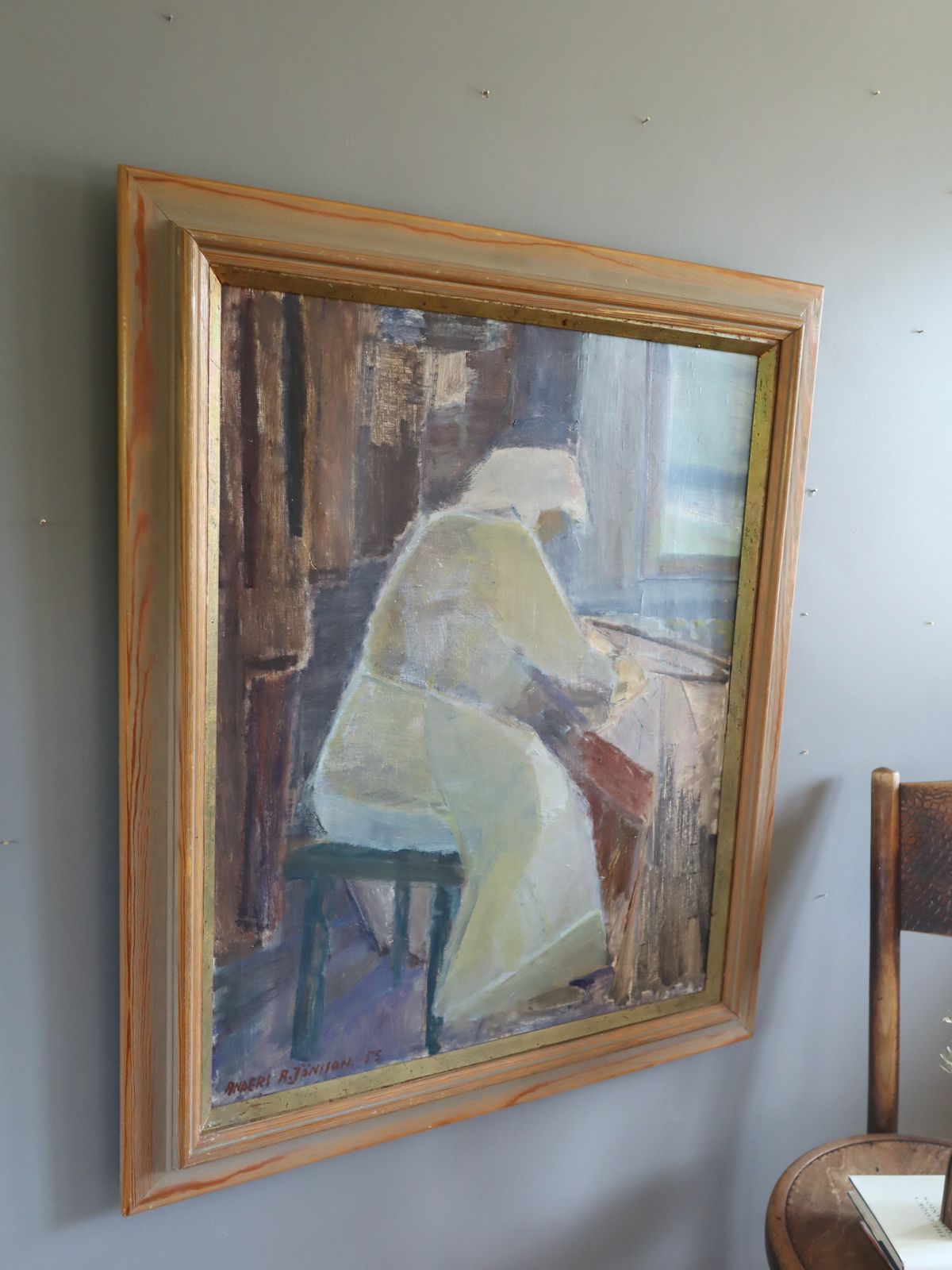 A Moment To Herself  Oil Painting photo for sale