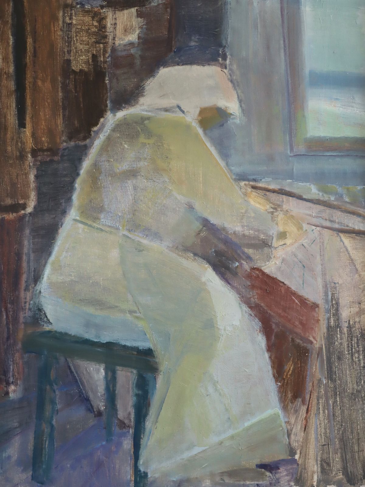 A Moment To Herself  Oil Painting photo vinterior