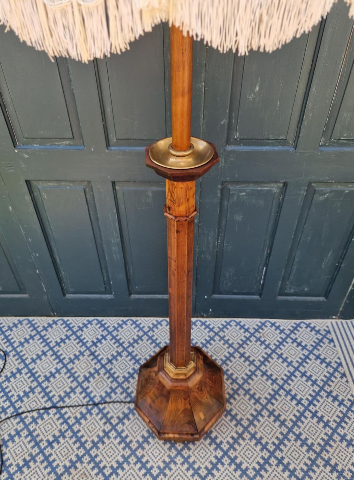 Octagonal Pine Torchere Standard Lamp photo furniture