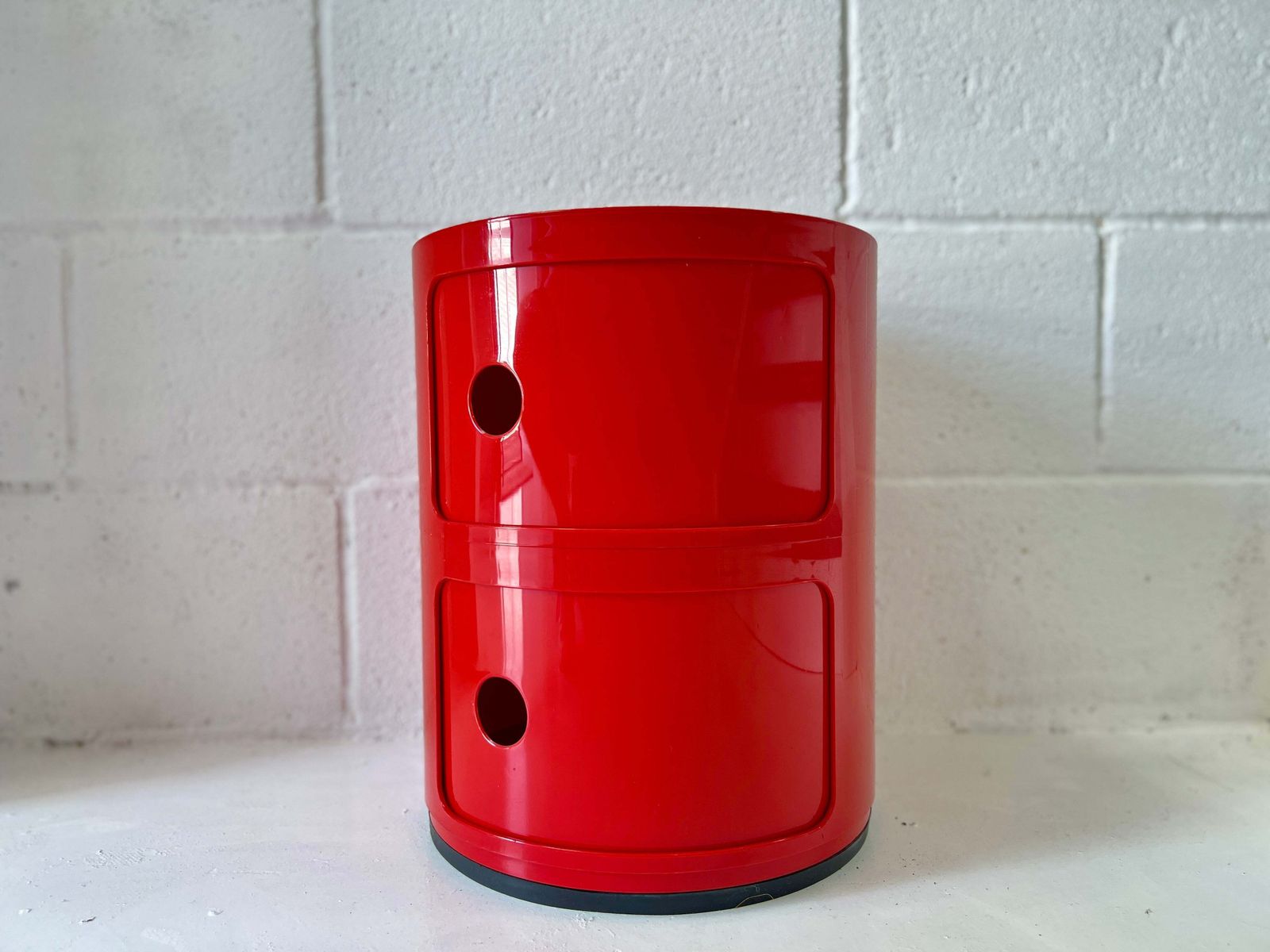 Red Kartell Componibili Two Tier Storage Unit By Anna Castelli Ferrieri