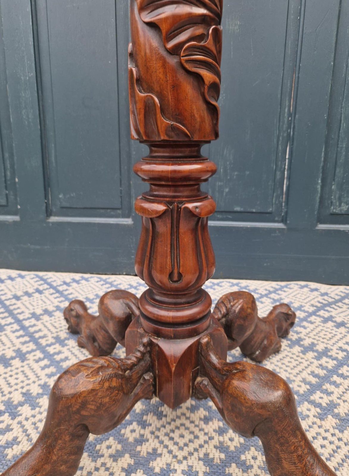 Mahogany Jardiniere Plant Stand photo 785.0
