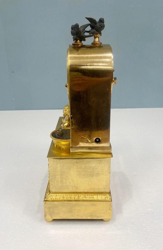 photo vinterior French Gilt Waterfall Clock Henry Dasson 1843