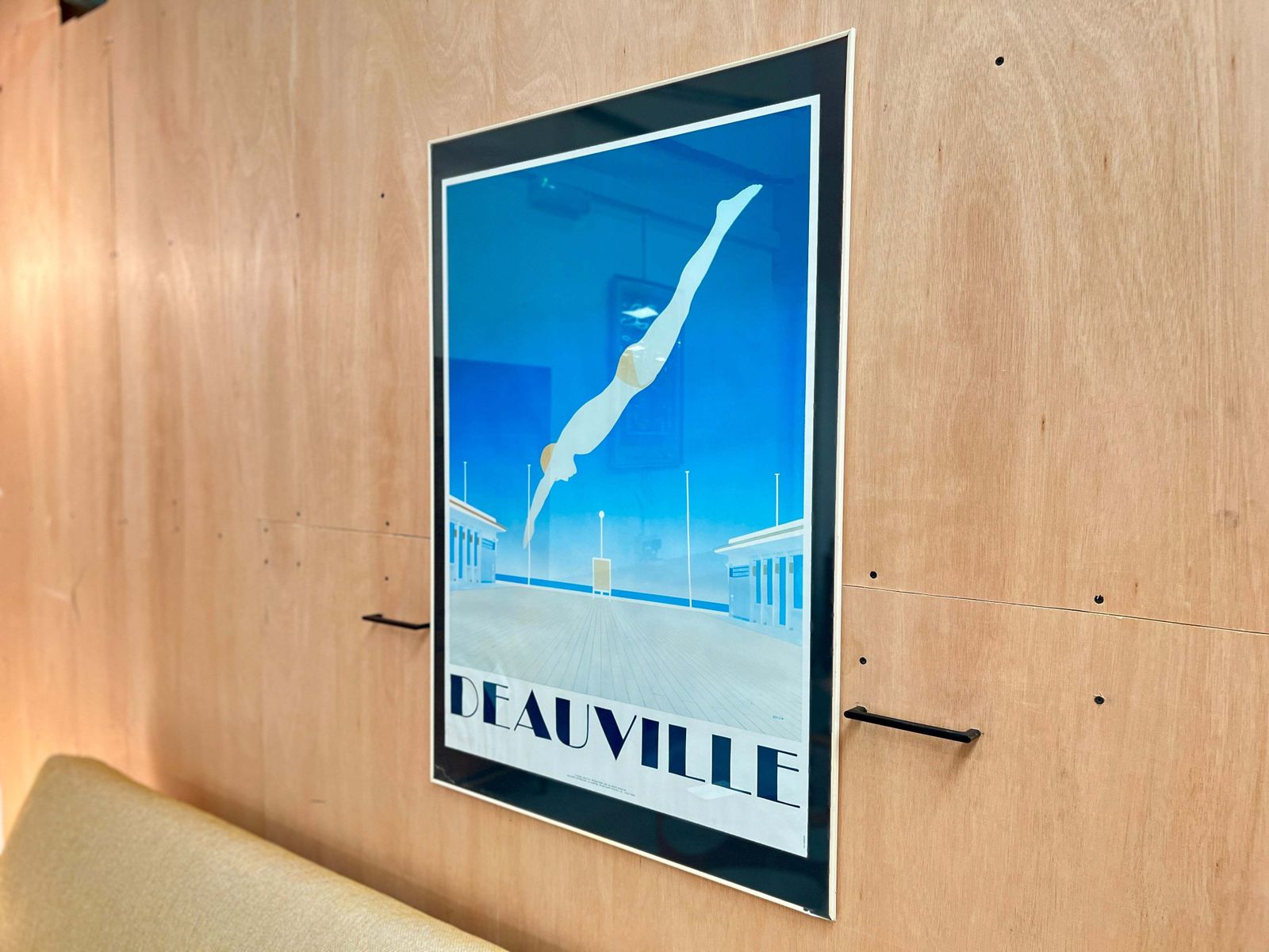 Razzia Deauville Diver Poster   Raf Productions 1982 (Framed)