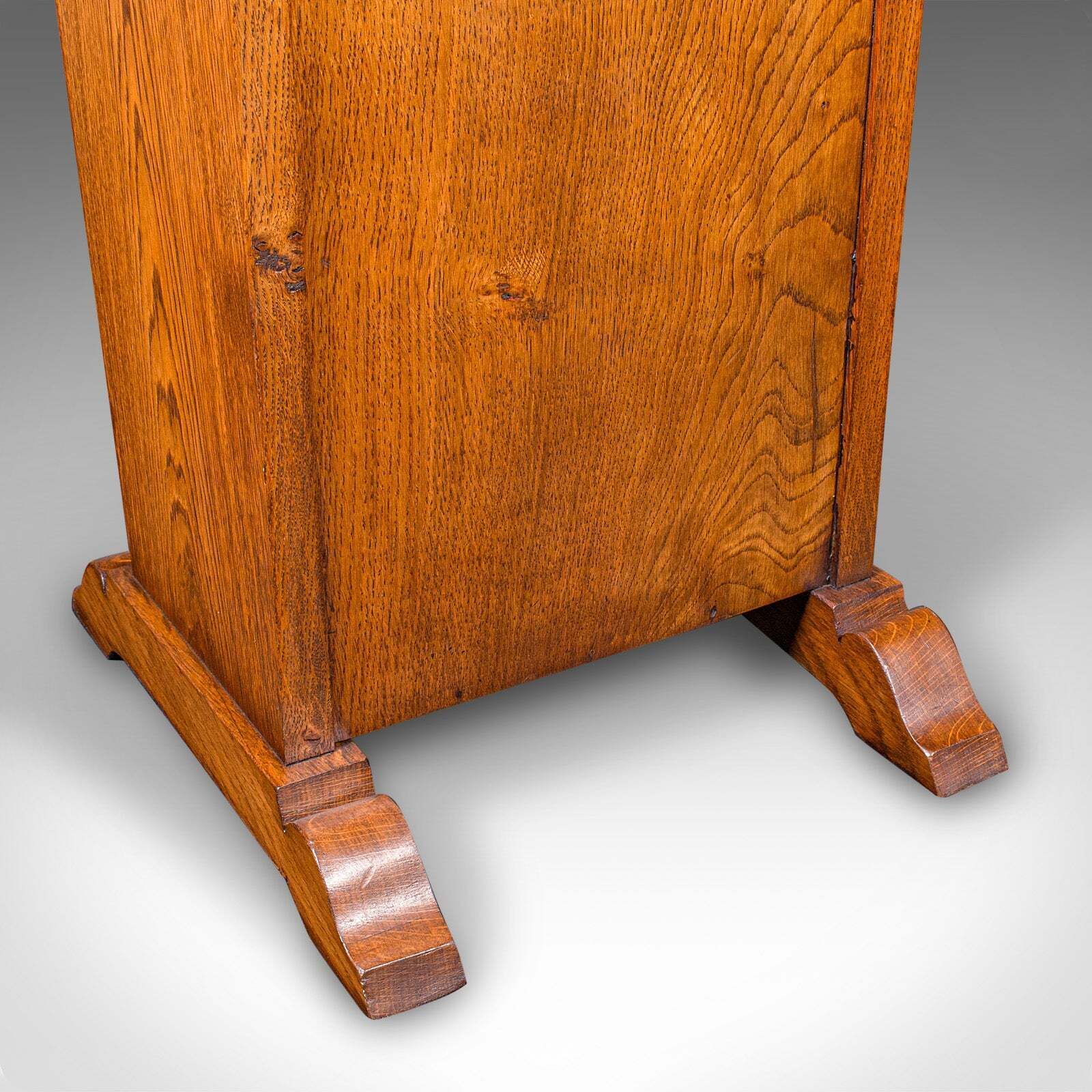 Home Decor Antique Stick Stand, English Oak, Reception Hall, Arts & Crafts, Victorian, 1900 photo