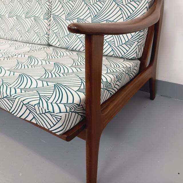 photo for sale Arne Wahl Iversen Scandinavian Bench In Teak