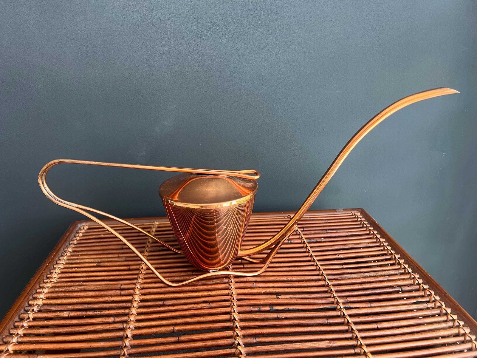 Vintage Sigg Copper Watering Can   Mid Century Modern Swiss Design photo vinterior