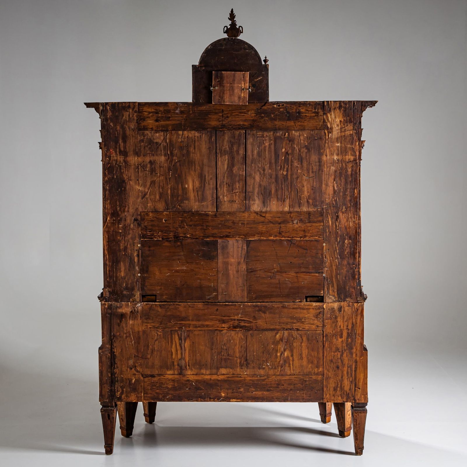 photo buy Neoclassical Cylinder Secretary Desk With Clock, Circa 1780