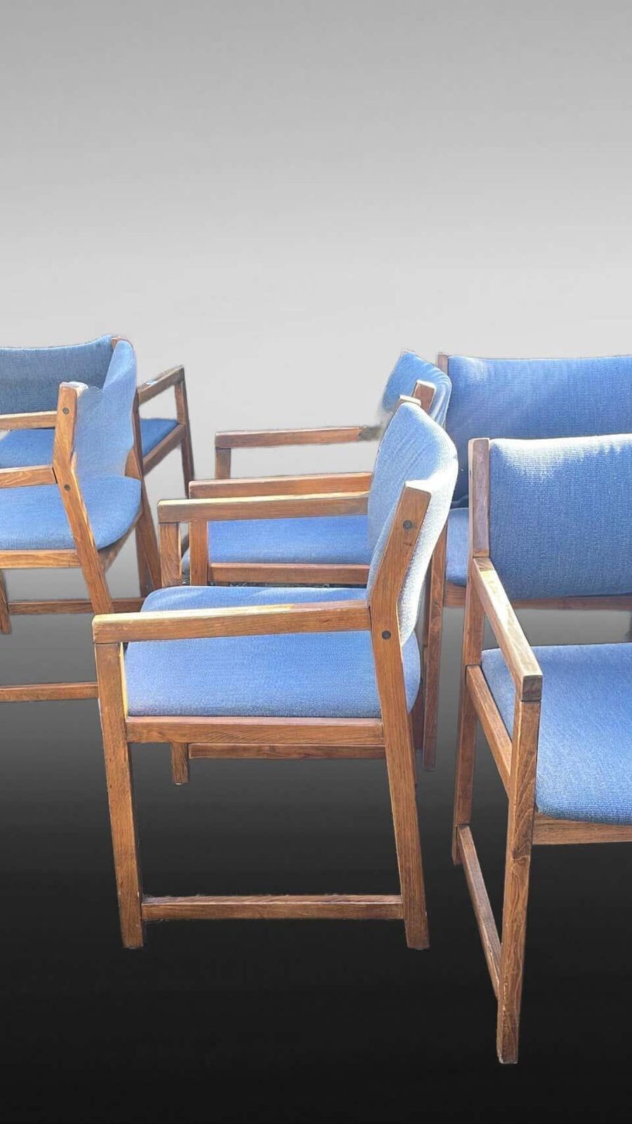 6 Mid Century Danish Beech Dining Chairs By Slagelse Møbelværk photo for sale