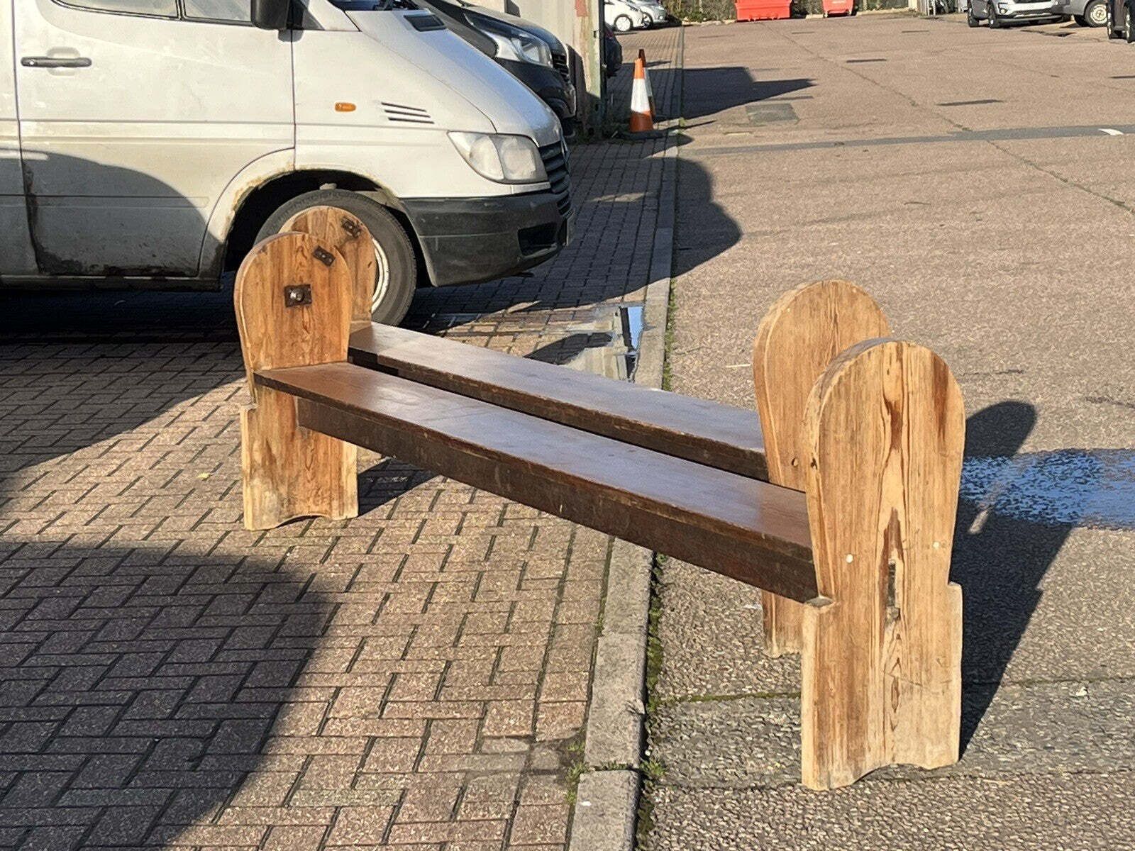 Huge Pair Of Antique Pine Benches :  260 Cms In Length. Interior Designer Pieces photo 893.0