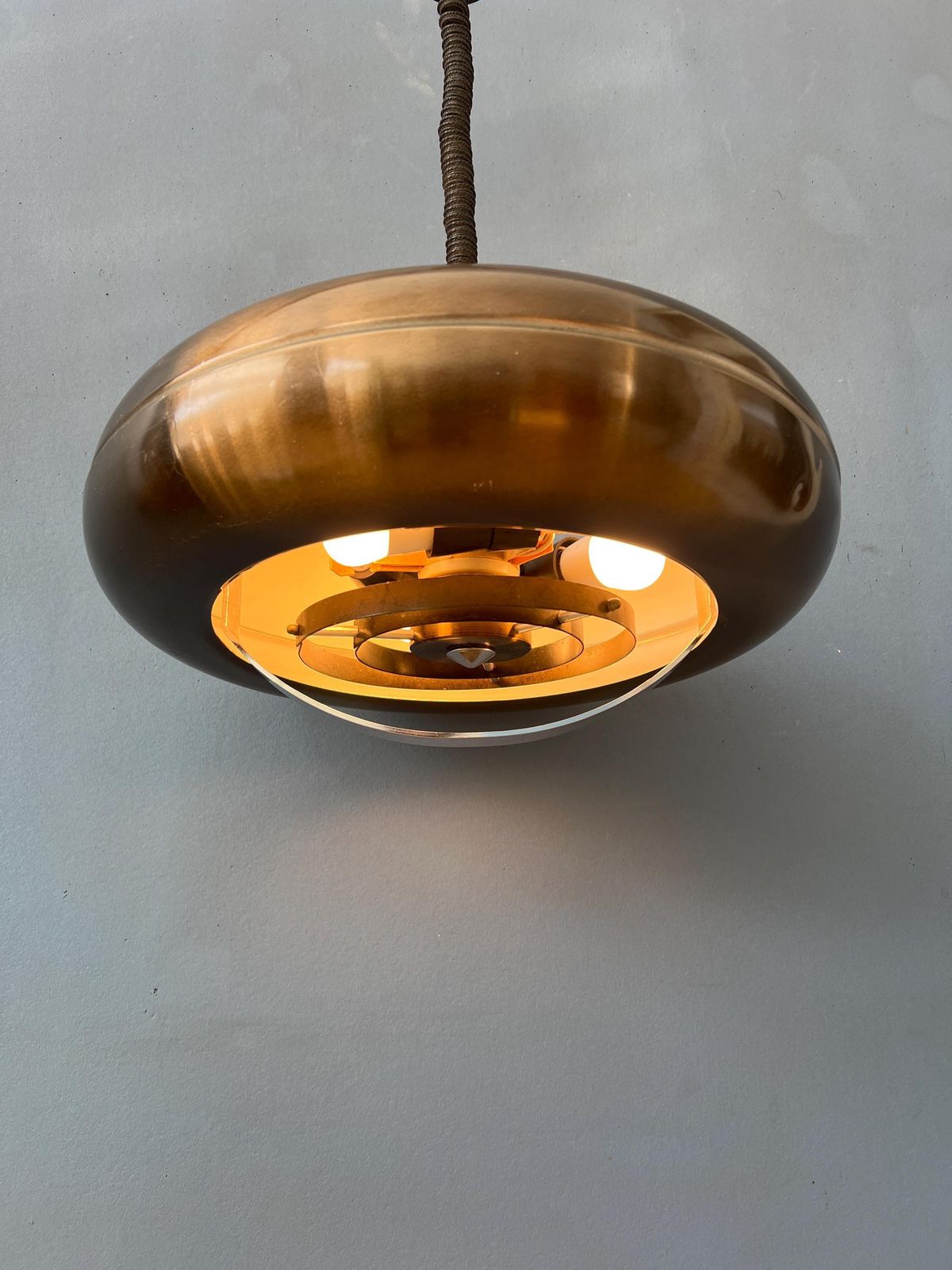 Vintage 'Copper' Ufo Hanglamp photo 253.0